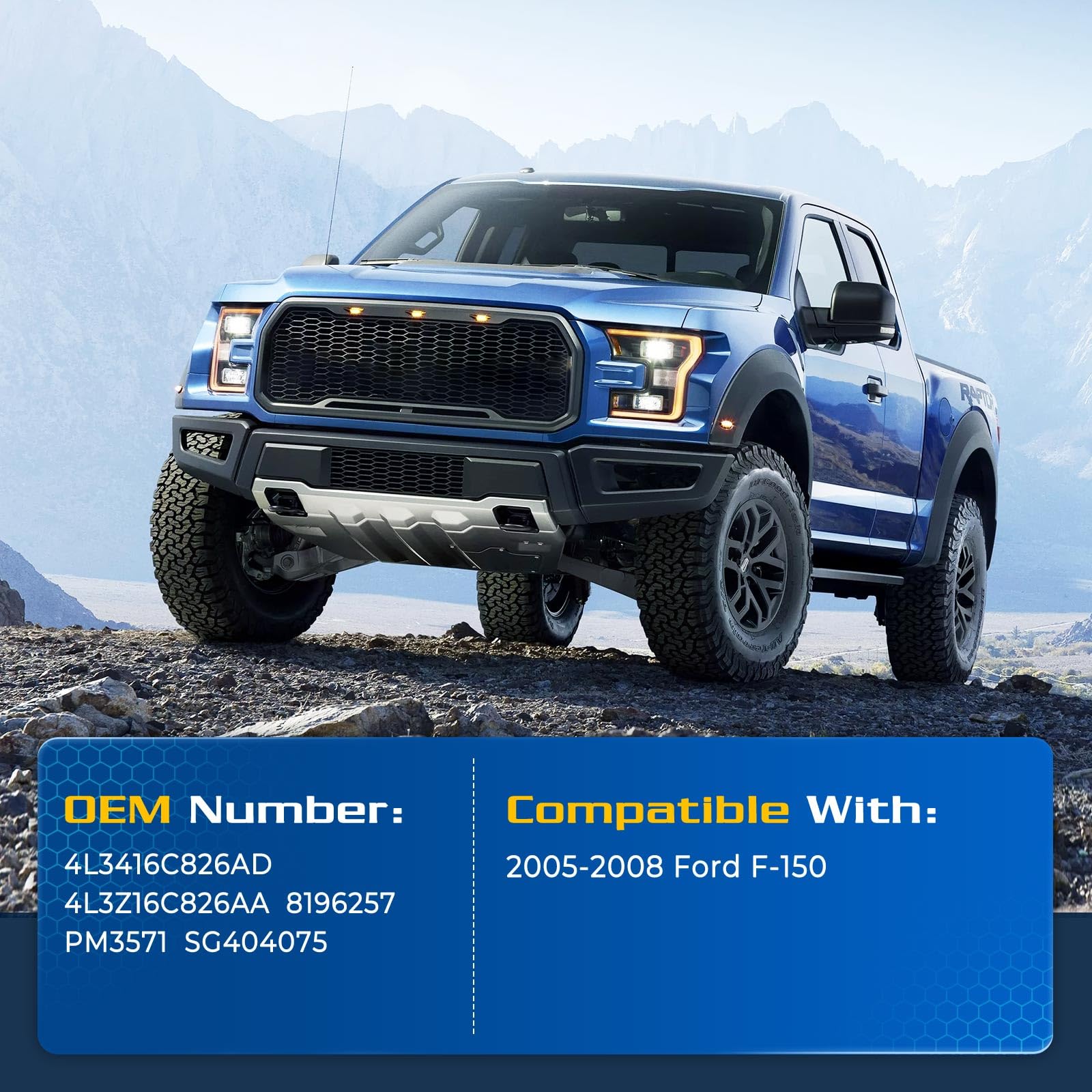 Arana Hood Struts Shocks Lift Support For 2004-2008 Ford F150 Base/Fx2/Fx4/King Ranch/Lariat/Limited/Stx/Xl/Xlt Models With Alum