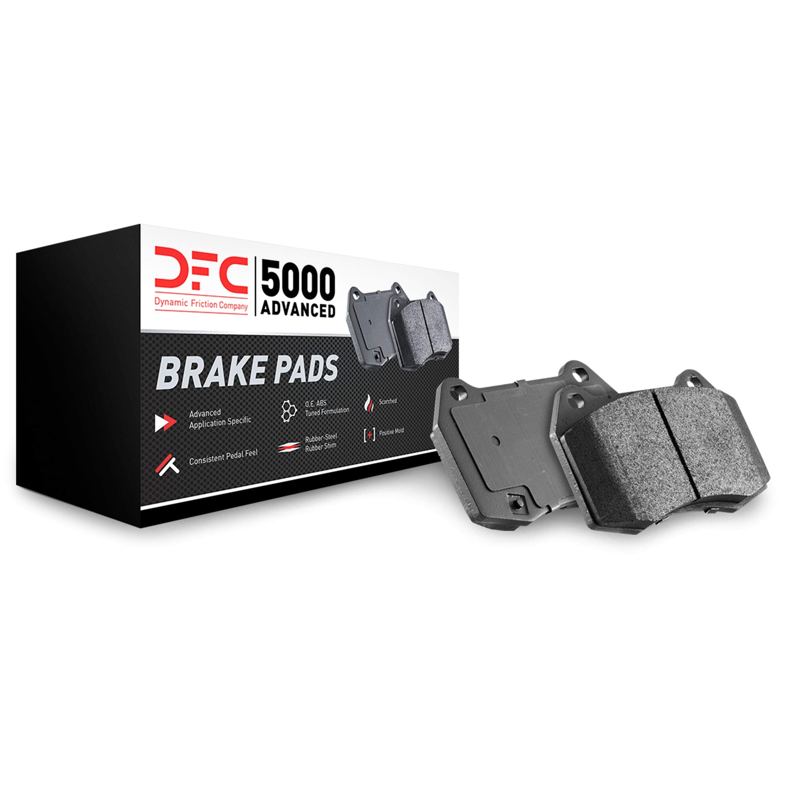 Dynamic Friction Company 5000 Advanced Brake Pads - Ceramic 1551-2188-00-Rear Set