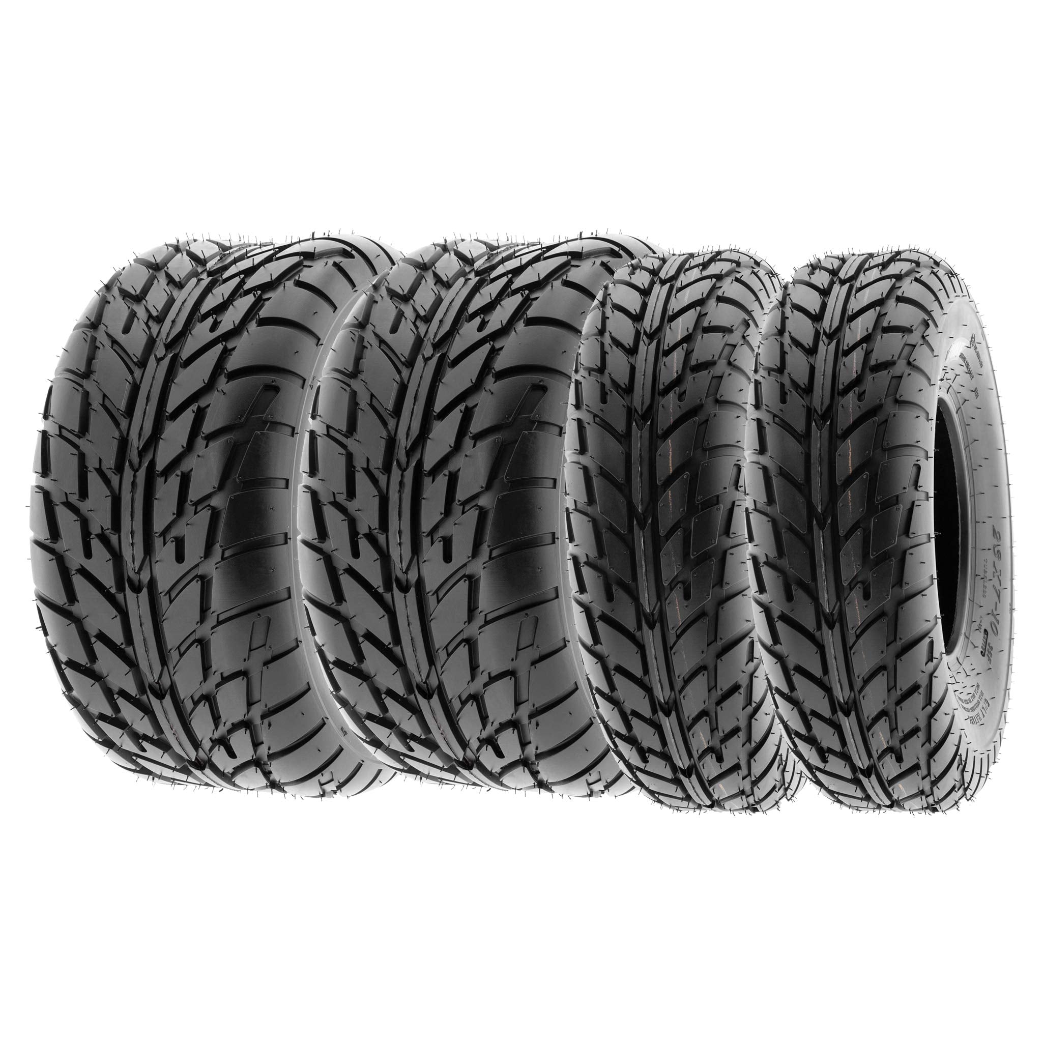 SunF 19x7-8 225/45-10 Hardpack Race Sport ATV UTV Quad Tire 6 PR A021 - BUNDLE