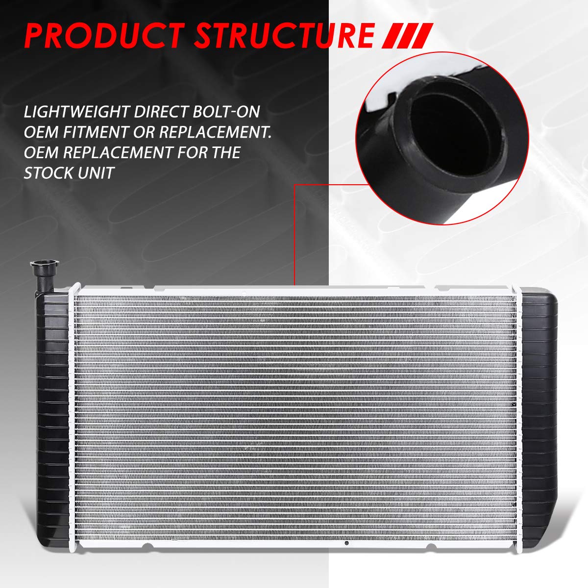 Auto Dynasty Radiator Compatible With 92-00 Chevy Gmc C/K Suburban 3500Hd 5.0L 5.7L 7.4L, Dpi 1693 Factory Style 1-Row Cooling R