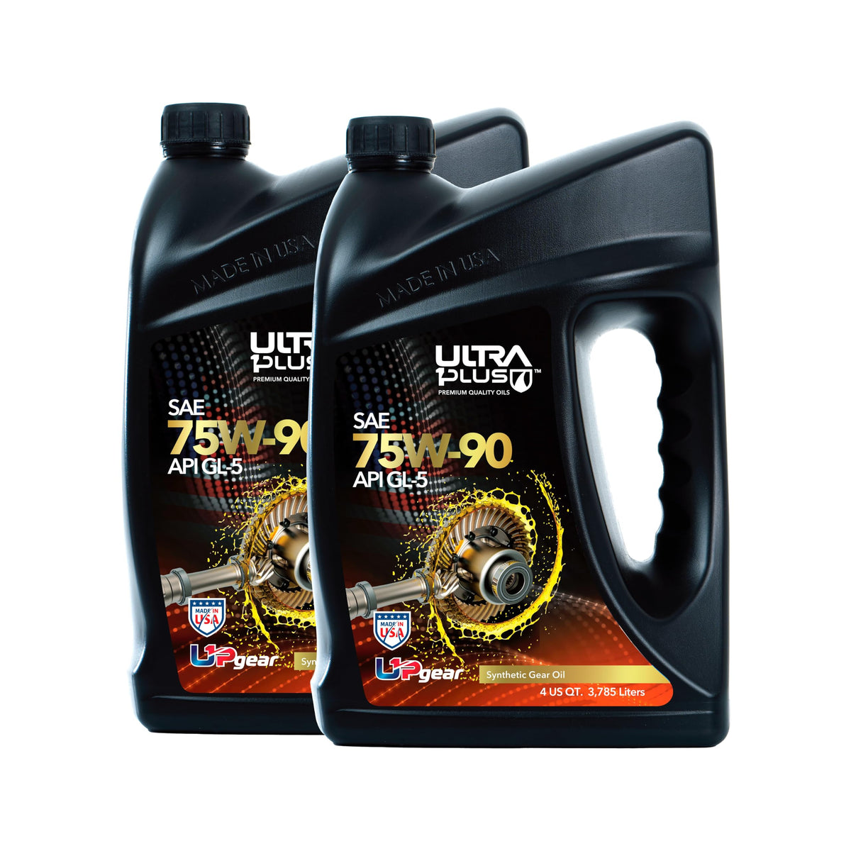 Ultra1Plus SAE 75W-90 Synthetic Gear Oil API GL-5 | 2 Gallon (8 QTS)