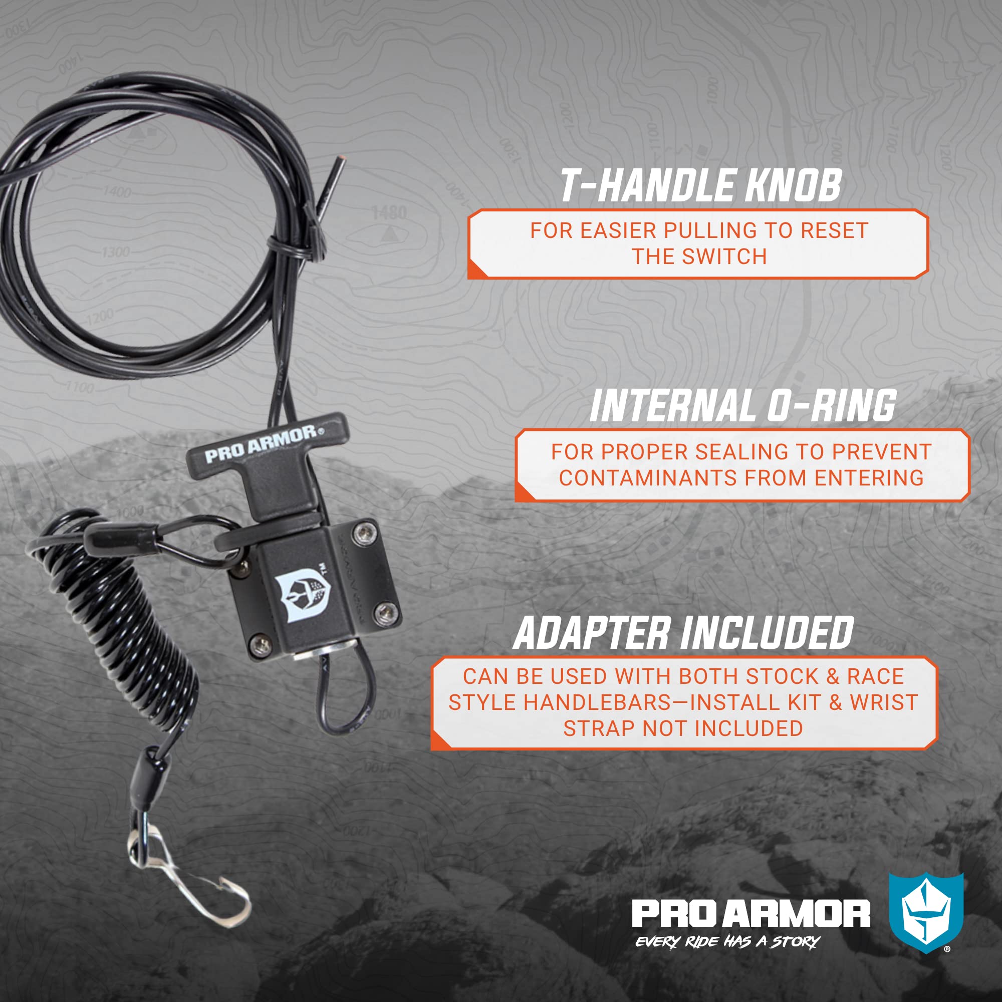 Pro Armor A040021 Pro Series Universal Kill Switch, Black