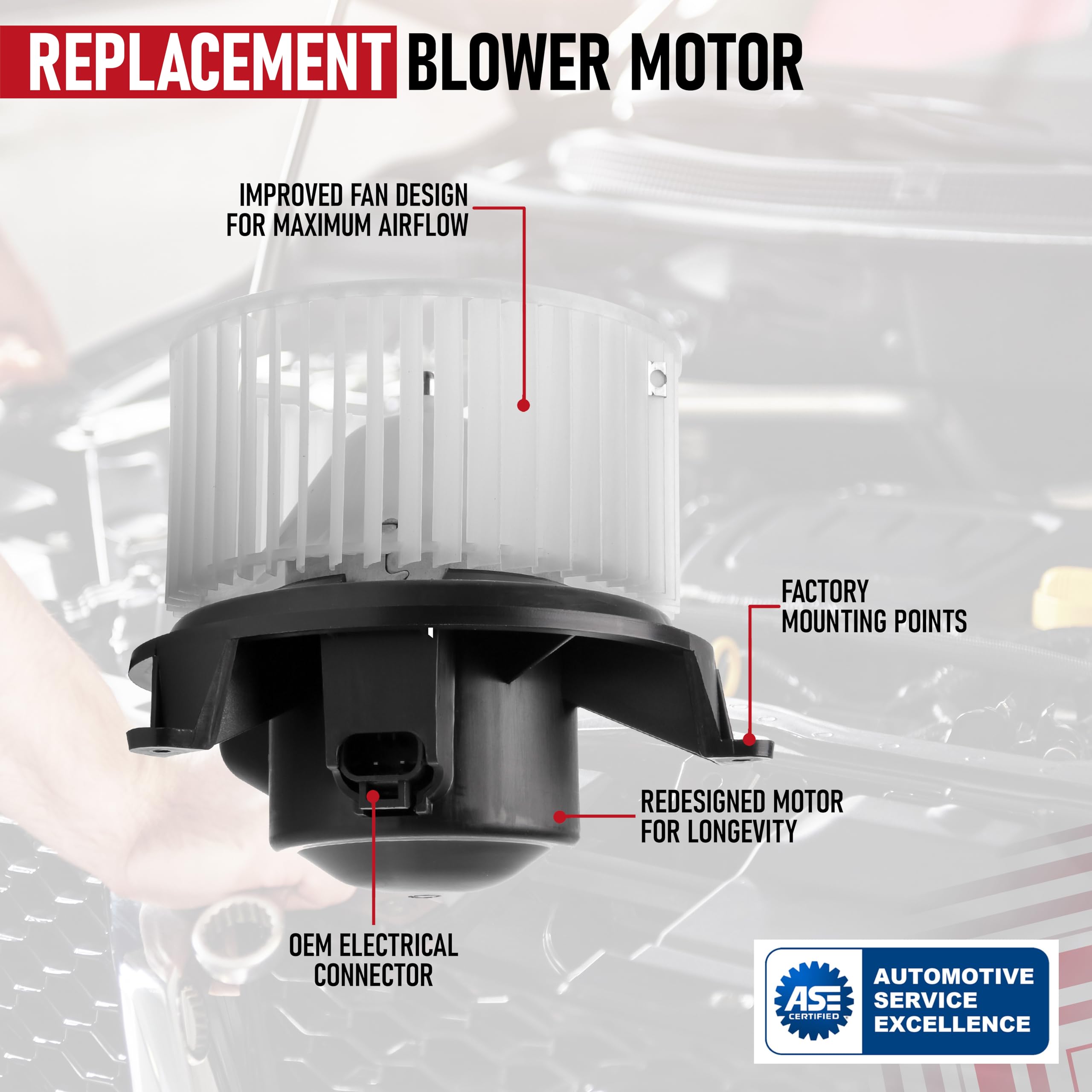 Hvac Blower Motor Replacement By Aa Ignition - Fits Nissan & Infiniti Vehicles - Qx56, Armada, Pathfinder Armada, Titan 2004-201