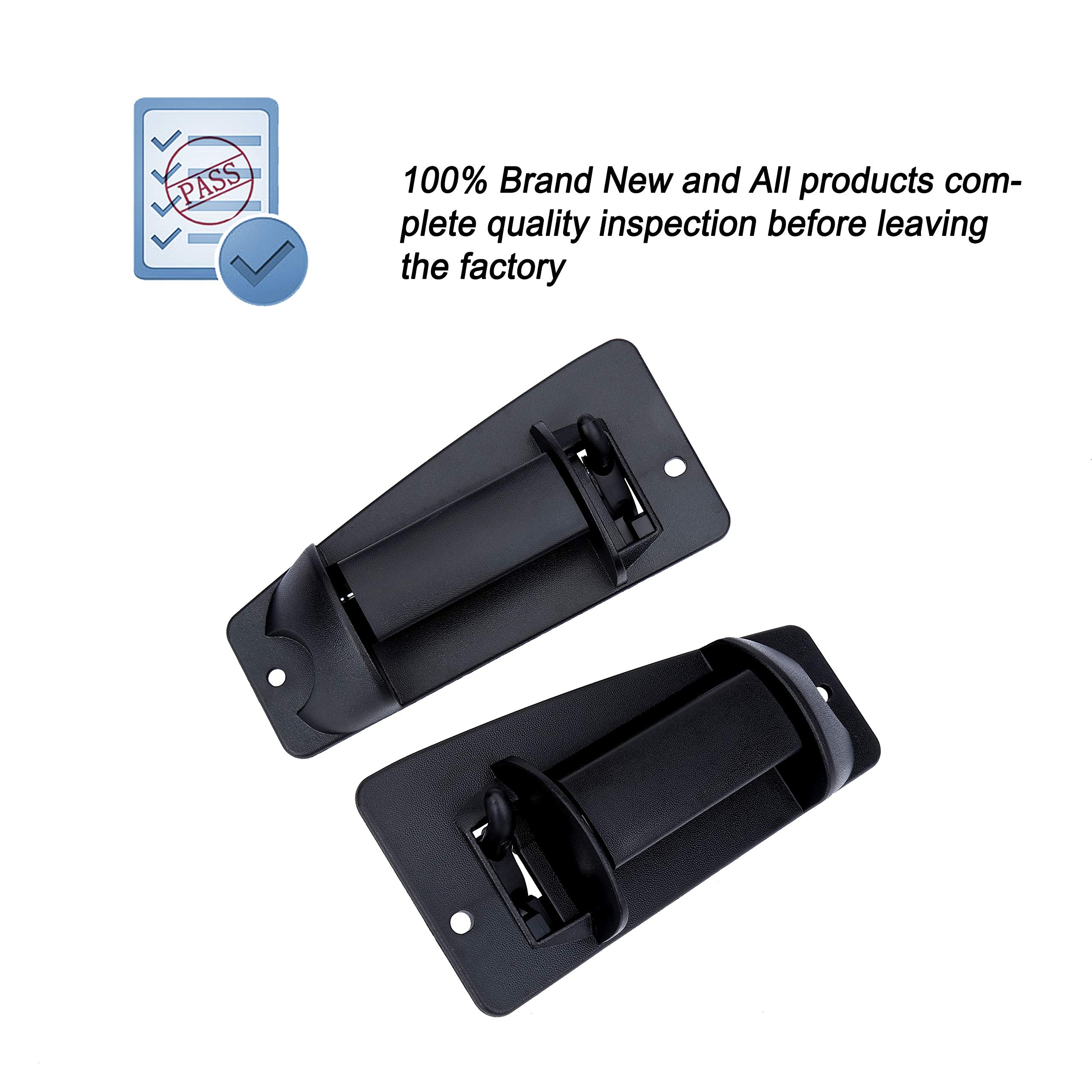 ONER Exterior Rear Left Driver and Right Passgenger Side Extended Cab Door Handle,Fit for 1999-2007 Chevy Silverado GMC Sierra 1