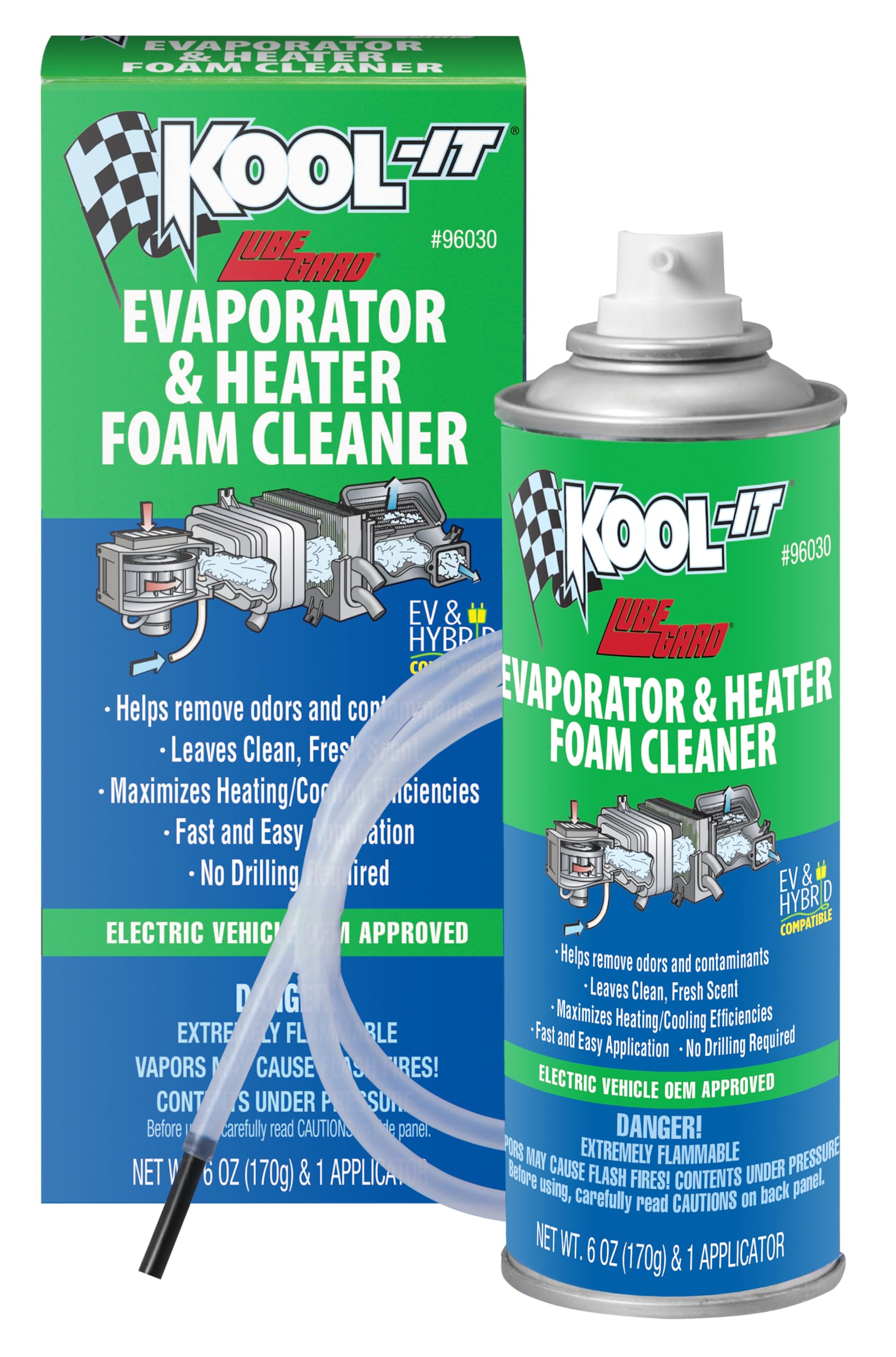 Lubegard 96030 KoolIt Evaporator and Heater Foam Cleaner