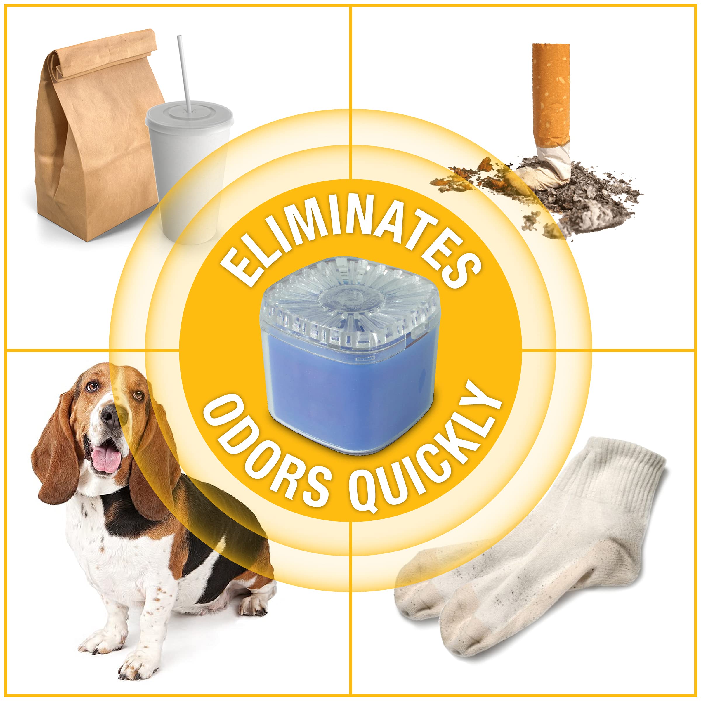 Arm & Hammer Ah8300Cb 4.5Oz Gel Air Freshener, Clean Burst, 1 Pack