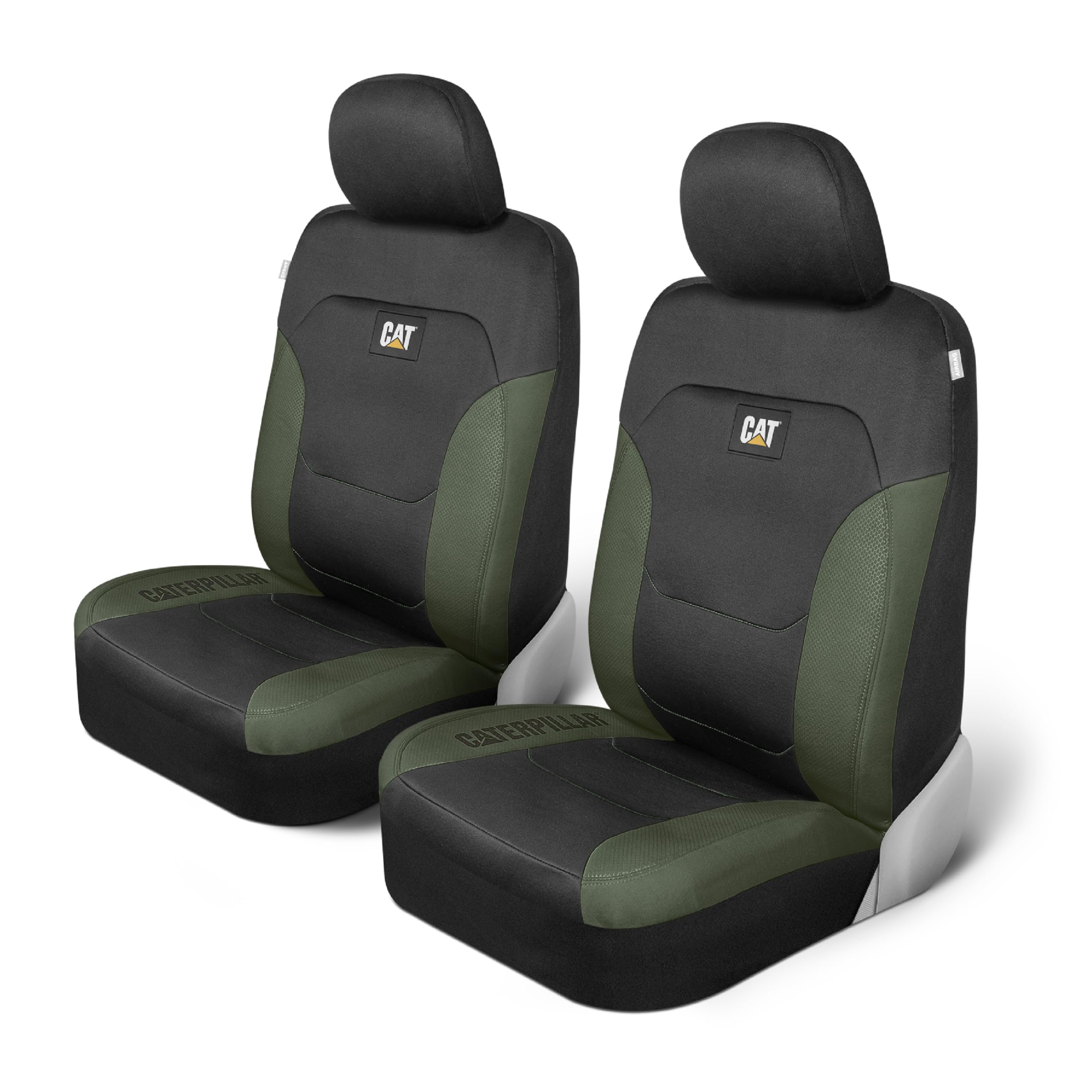 Cat Flexfit Automotive Seat Covers For Cars Trucks And Suvs (Set Of 2) - Black Car Seat Covers For Front Seats, Truck Seat Prote