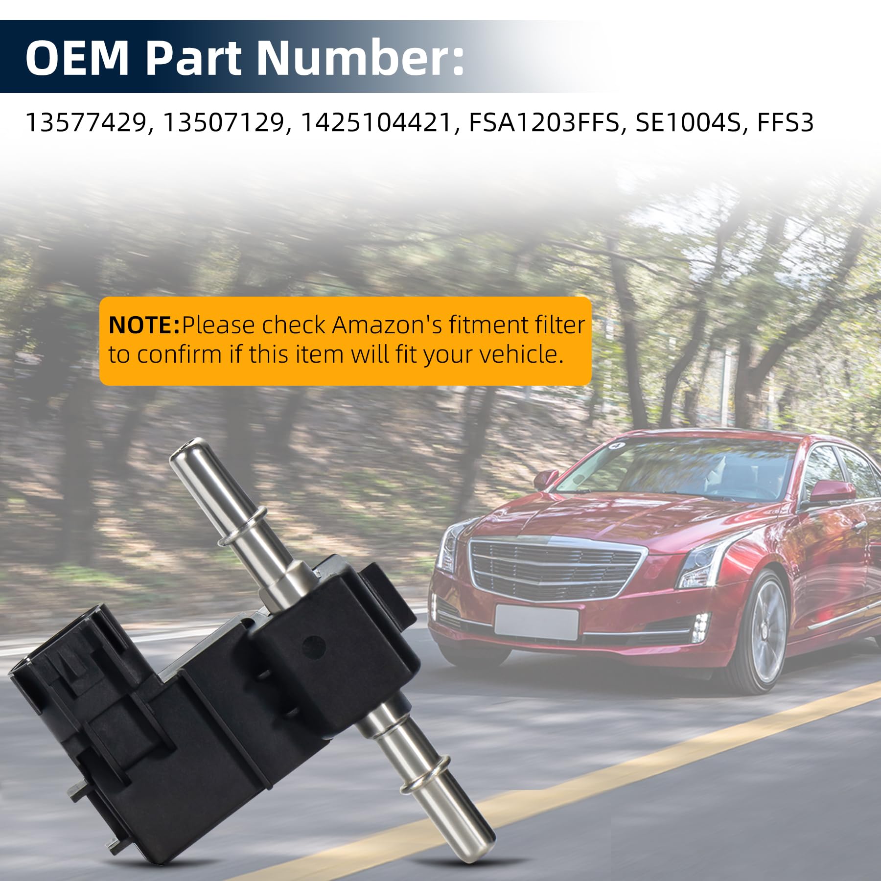 Lqqdp 1Pc New Flex Fuel Composition Sensor Replacement Compatible With Gm Lacrosse Regal Ats Srx Terrain Equinox Caprice Captiva