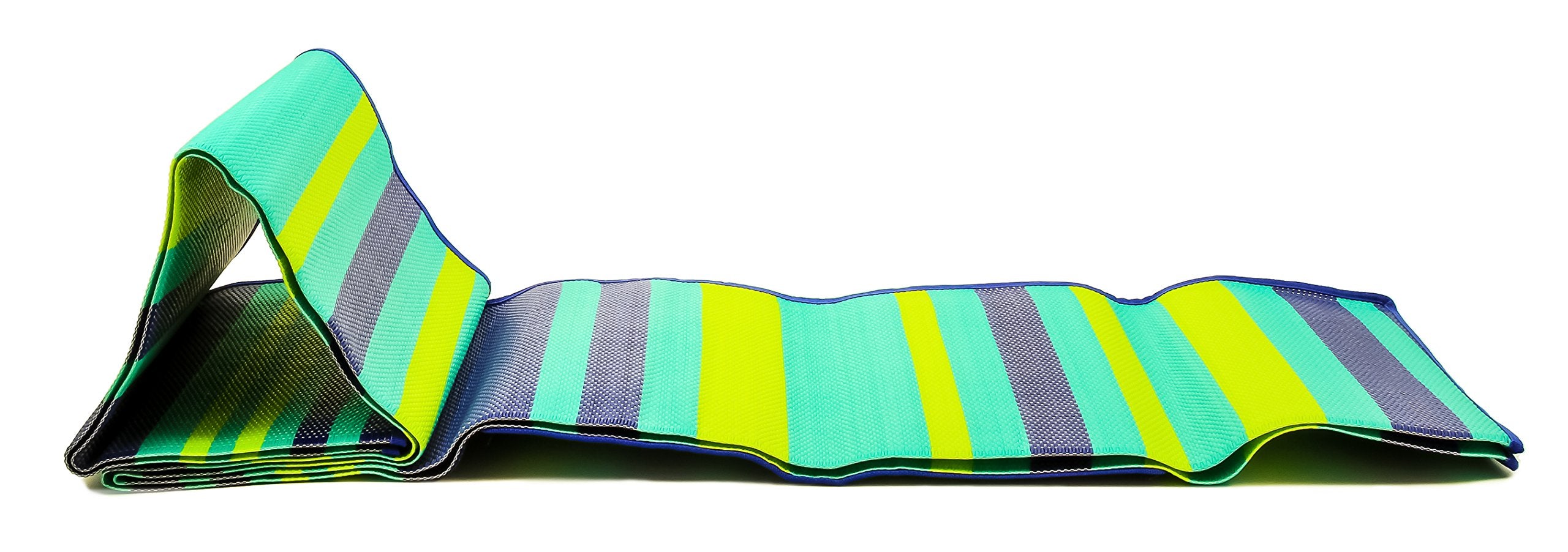 Camco Handy Mat With Strap, Perfect For Picnics, Beaches, Rv And Outings, Weather-Proof And Weather Resistant (Green/Turquoise - 60" X 78") (42806)