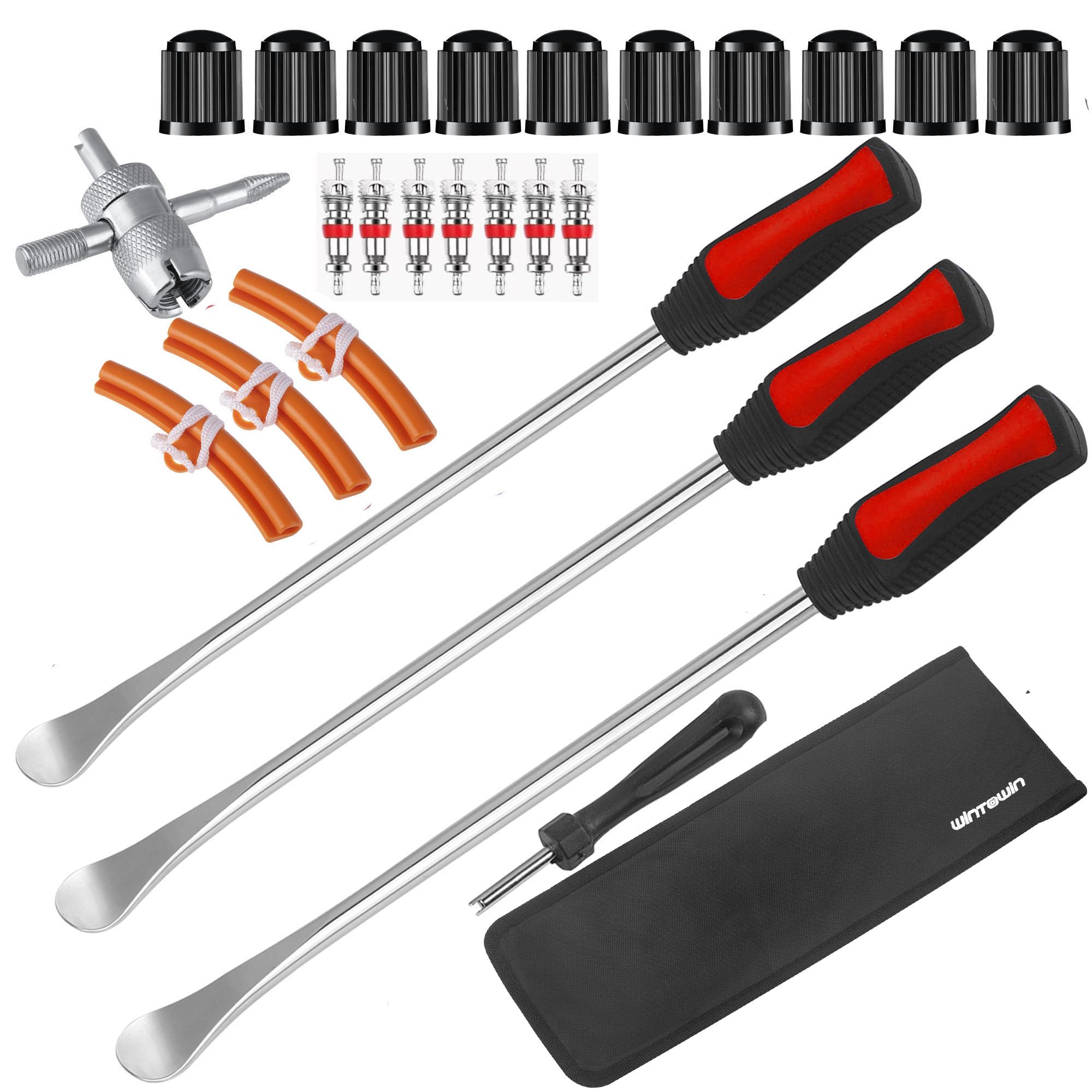 Wintowin 14.5'' Tire Spoons Tool Set, Professional Tire Changing Kit For Dirt Bike, Motorcycle, Wheelchair, Lawn Mower, Tractor,