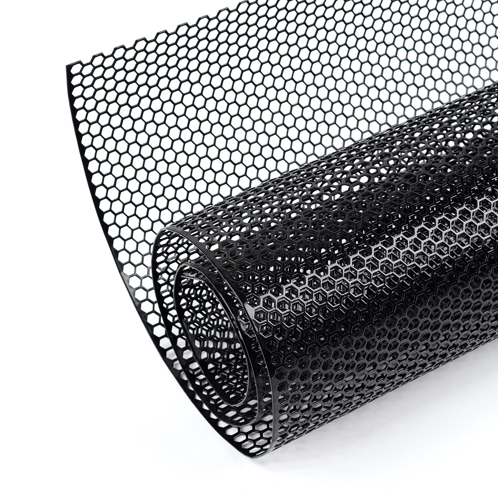 Aggauto Universal 40''X13'' Car Grill Mesh - Aluminum Alloy Automotive Grille Insert Bumper Honeycomb Hole 6Mm Spacing 1Mm, One