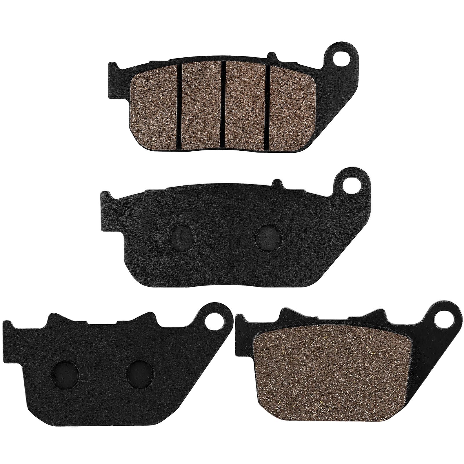 Cyleto Front And Rear Brake Pads For Harley Davidson Sportster 1200 Xl1200C Custom 2004-2013 /Sportster 883 Superlow Custom/ Xl1200L Sportster Low 2007 2008 2009 2010 2011