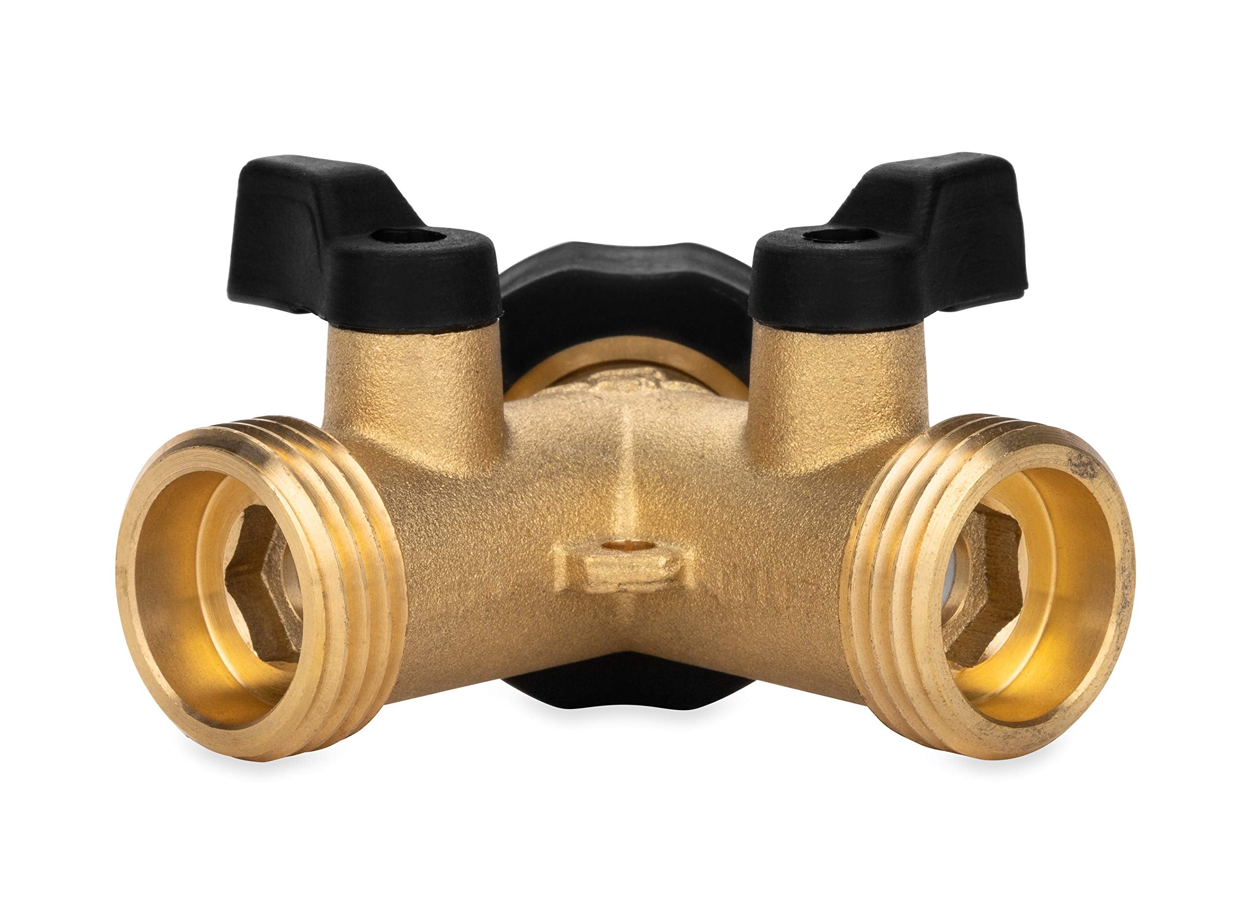 Camco Solid Brass Water Wye Valve- Easy Grip Valve Handles And Simple Water Hose Connection Csa Low Lead Certified - (20123)