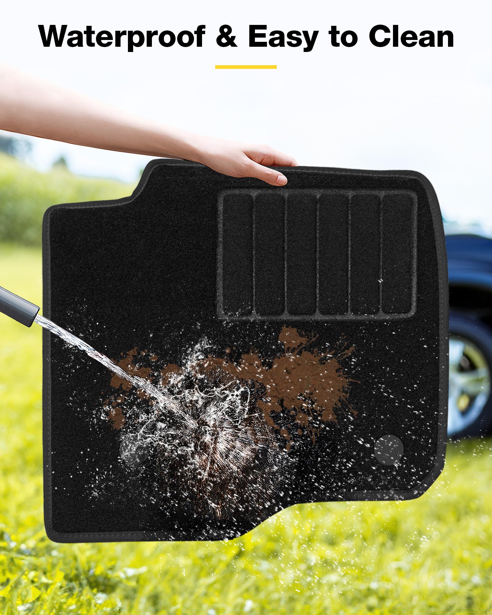 3W Floor Mats & Front Carpet Fit For 2019-2024 2025 Chevy Silverado/Gmc Sierra Denali 1500 & 2020-2024 2025 Gmc Sierra 2500Hd/35