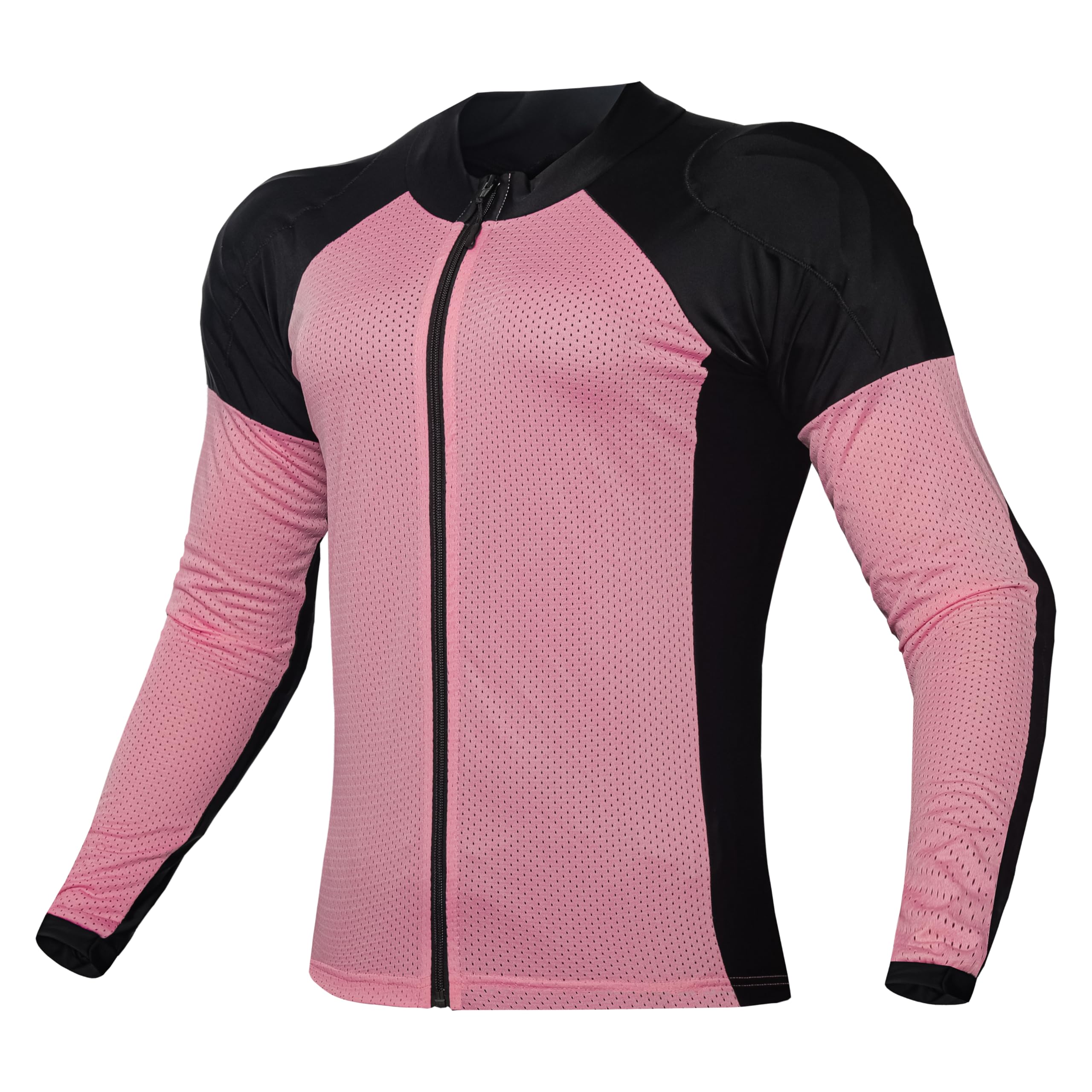 Wicked Stock Motorcycle Armor Mesh Shirt - Ce Level 2 Summer Protection (Pink, 3X-Large)