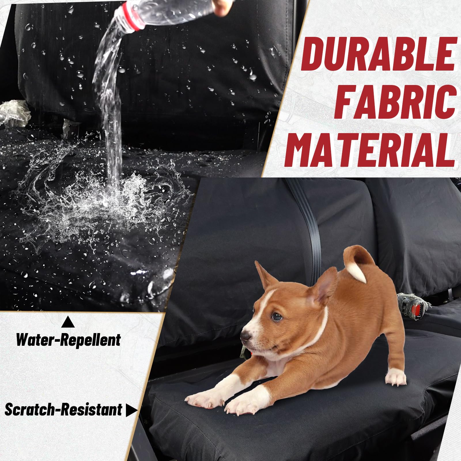 StarknightMT Ranger Seat Covers with Headrest Covers, Ranger 1000 Seat Cover Compatible with Polaris Ranger Crew XP 1000 2017-20