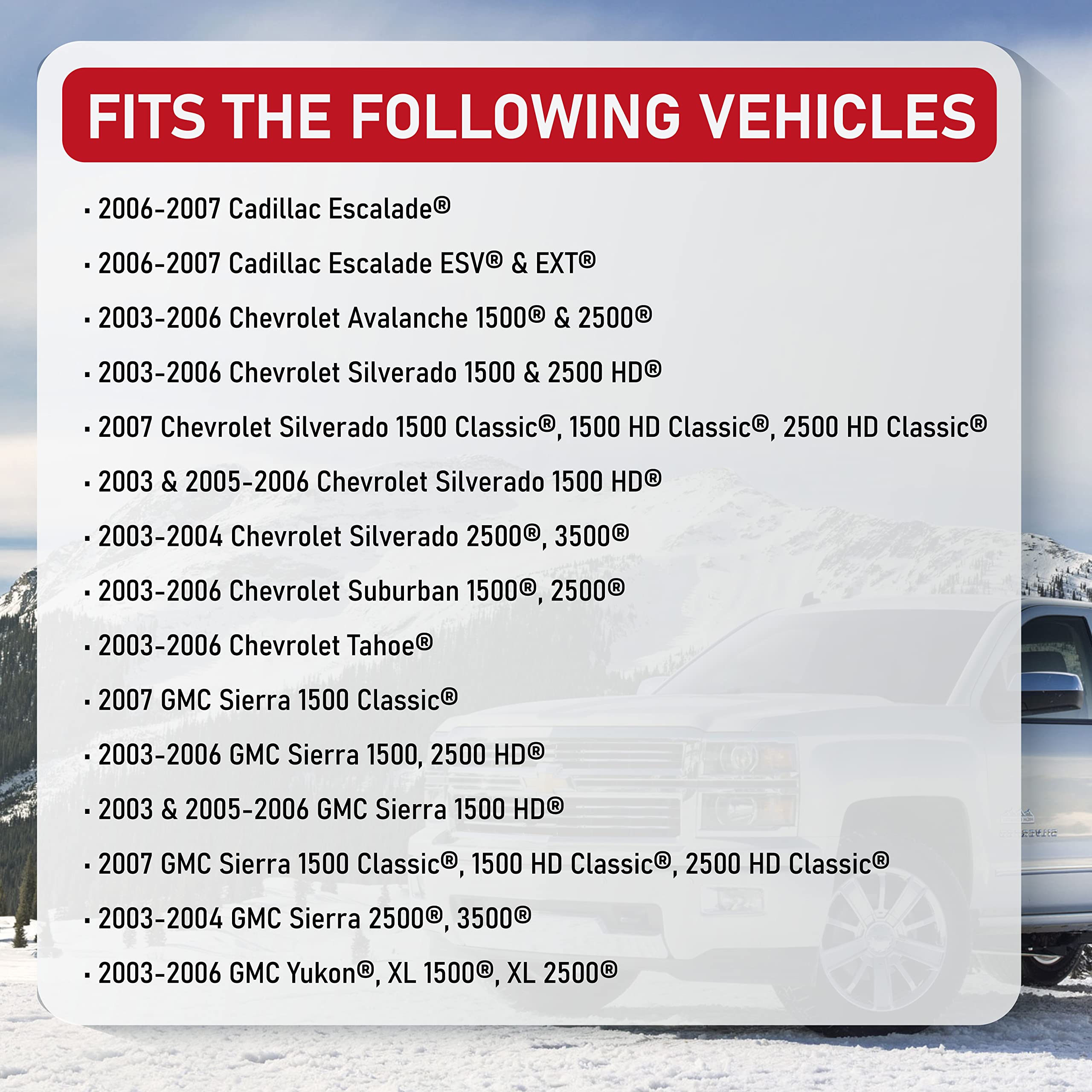 4WD Switch 4x4 Transfer Case Button - Replaces 15136039, 15164520, 19259313, 901-072 - Compatible with Chevy, GMC, Cadillac Vehi