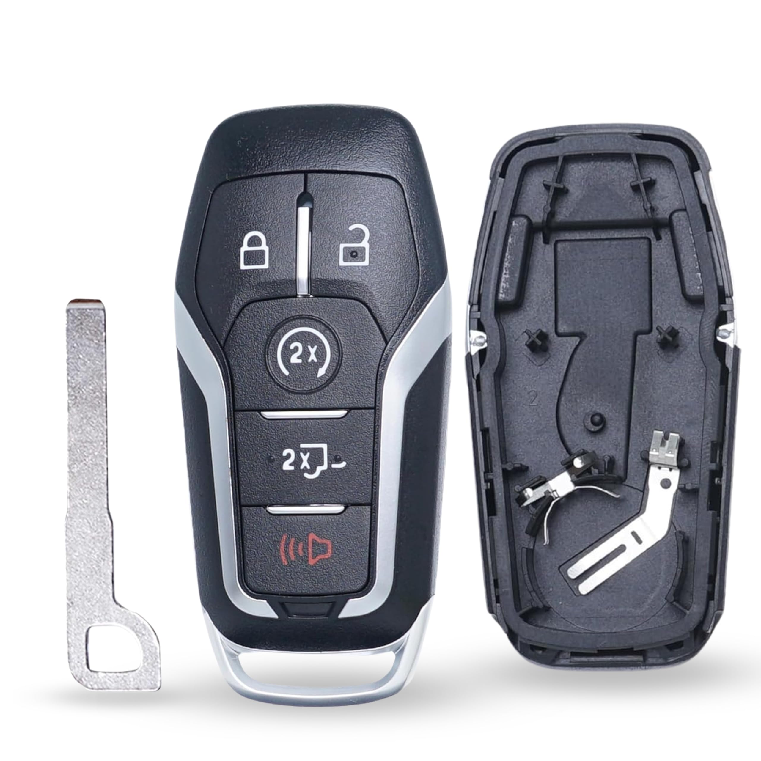 SKS Remote Key Fob Case Shell Cover for Ford F150/F250 2015 2016 2017(FCC ID:M3N-A2C31243300 5 Buttons,Just a Key Shell