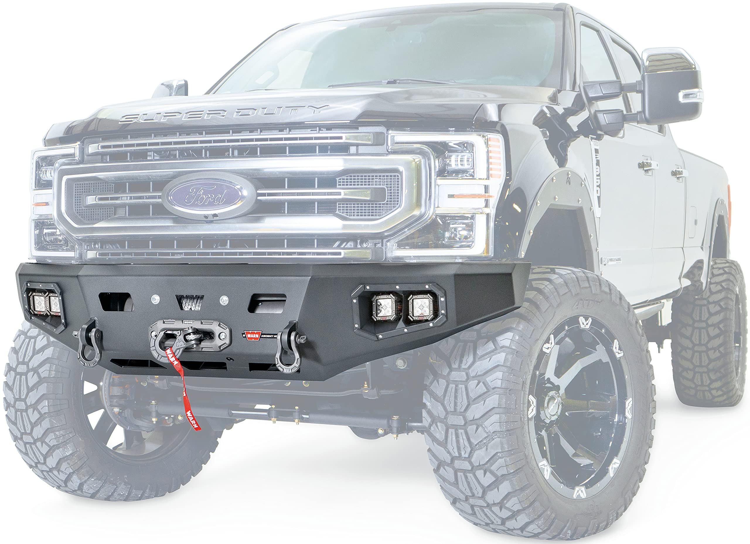 Warn 106916 Ascent Hd Front Bumper, Fits: Ford Super Duty F250 & F350 (2017-2021)