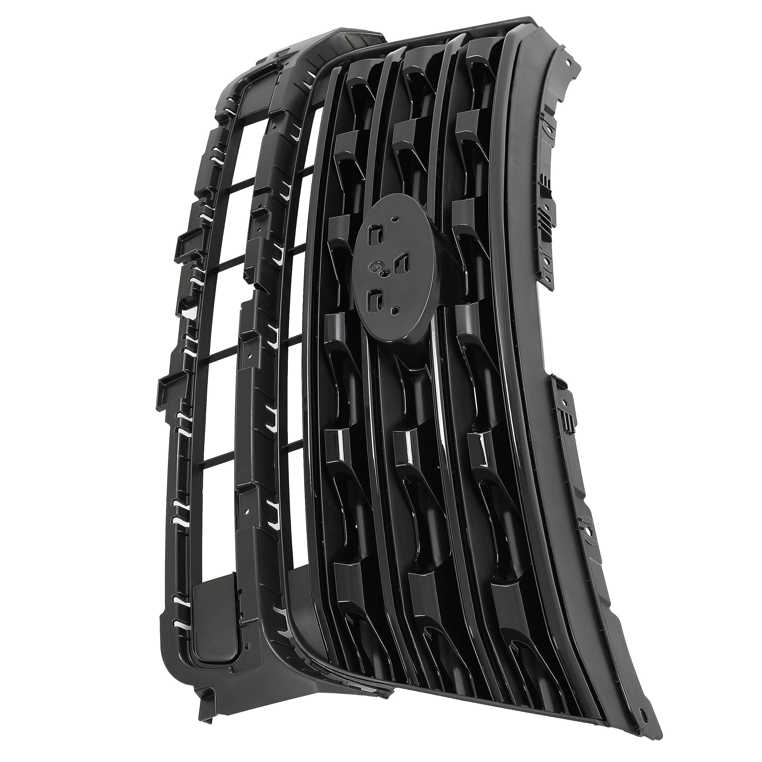 KUAFU Front Bumper Upper Grille Compatible with 2016-2017 Ford Explorer Replacement for FO1200578 FO1200577 FO1200579 Bumper Hoo