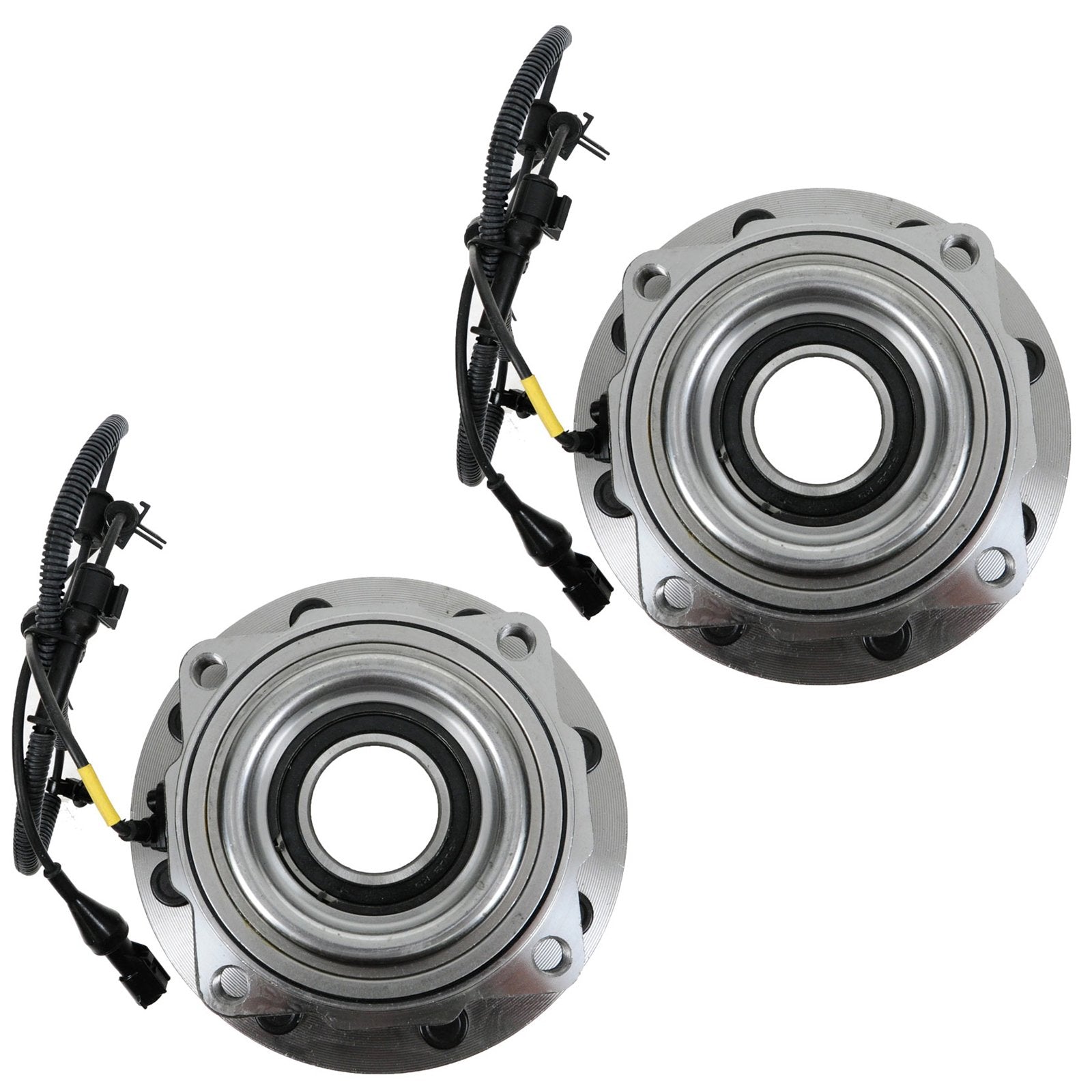 Trq Front Wheel Hub Bearings Assembly Set - Compatible With 2005-2010 Ford F-250, F-350, F-450, F-550 Super Duty