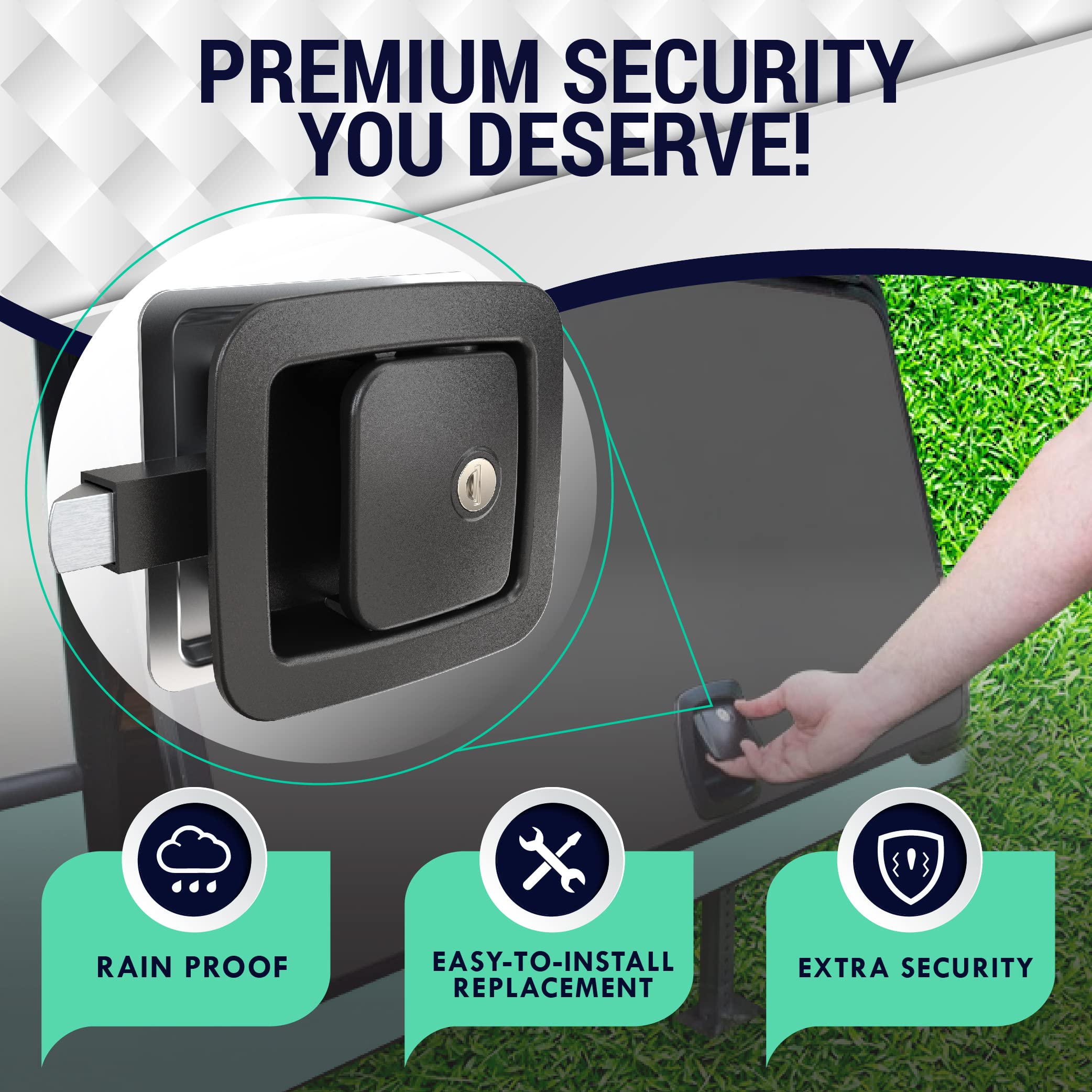 Latch.It Rv Slam Latch | All Metal Rv Storage Locks | Will Not Replace Bp-22 Or Offset Latches | Rv Compartment Locks | Rv Stora