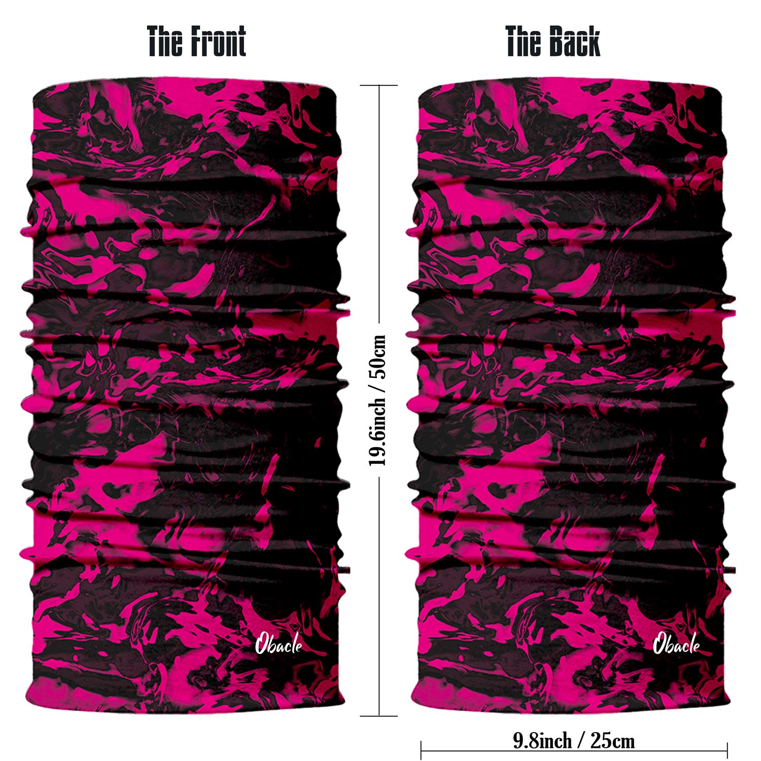 Obacle Face Mask For Sun Dust Wind Protection Breathable Seamless Face Mask Headband Bandana For Women Thin Neck Gaiter For Moto