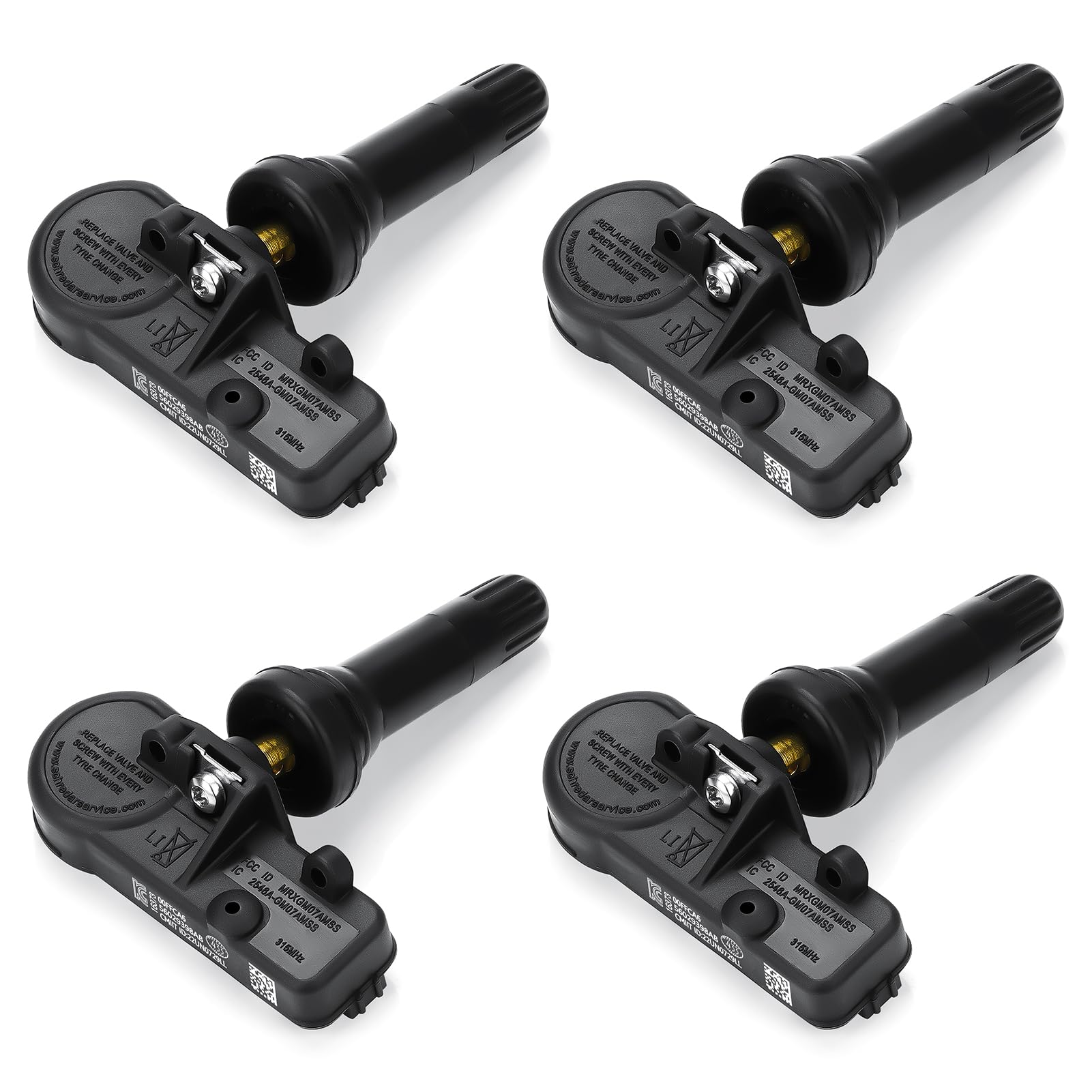 Youxmoto Tpms Tire Pressure Sensor 433Mhz Fit 56029398Ab, Fit For Jeep Grand Cherokee Wrangler, Fit For Dodge Charger Challenger, Fit For Chrysler/For Fiat/Ram 1500 2500 3500, Fit 68241067Ab (4Pcs)