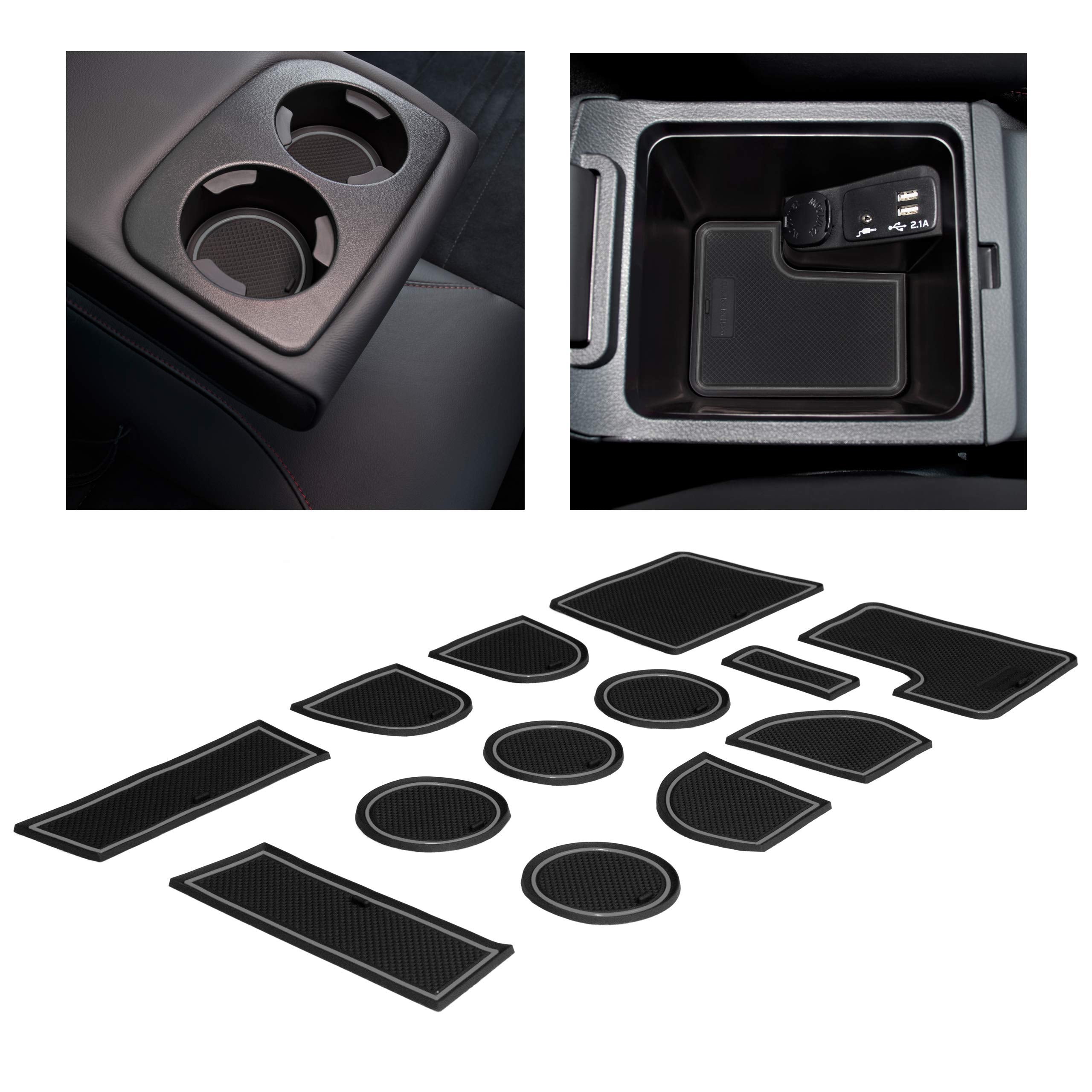 CupHolderHero Fits Subaru WRX 2015-2021 Accessories - Premium Custom Non-Slip Anti-Dust Cup Holder Inserts, Center Console Liner