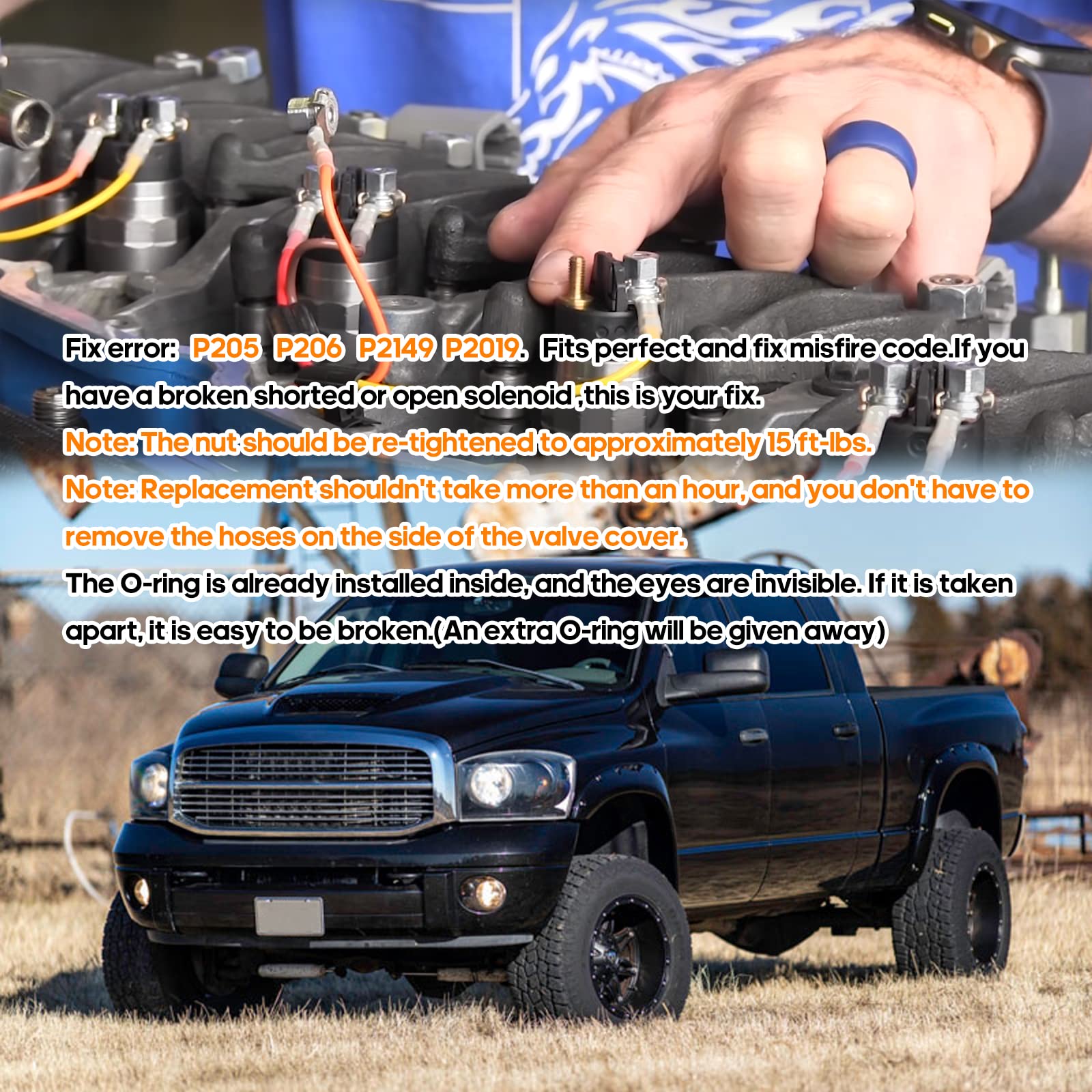 5.9L Common Rail Injector Firing Solenoid Fits For 2003-2008 Cummins By Folconroad [Us Warehouse]