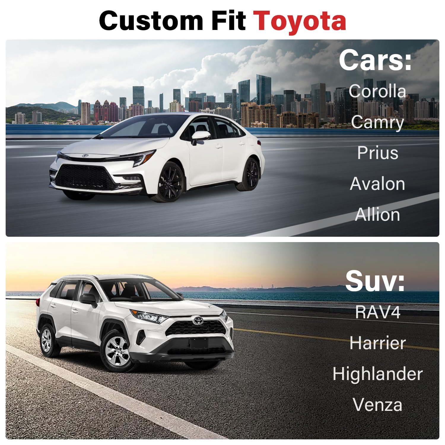 Car Pass Faux Leather Car Seat Covers Front Seats Only, Premium Waterproof Anti Slip Front Automotive Seat Covers,Airbag Compati