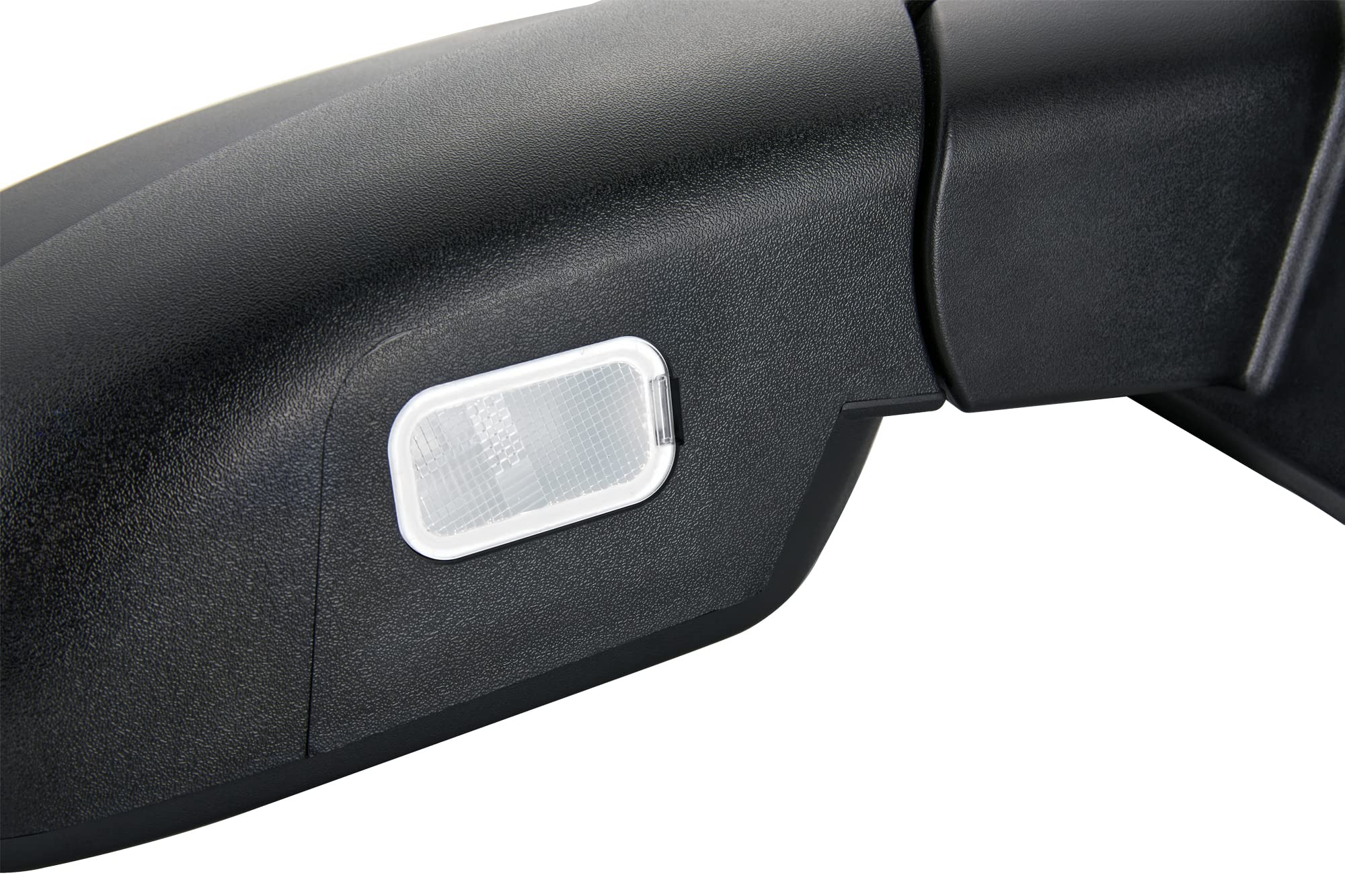 Zaposts Side View Mirror Fit For 07-13 Chevy Silverado 1500 2500 Hd 3500 Hd,Gmc Sierra 1500 2500 Hd,Yukon/Yukon Xl 1500 Black Power Heated Arrow Turn Signal Puddle Light Passenger Side Manual Folding