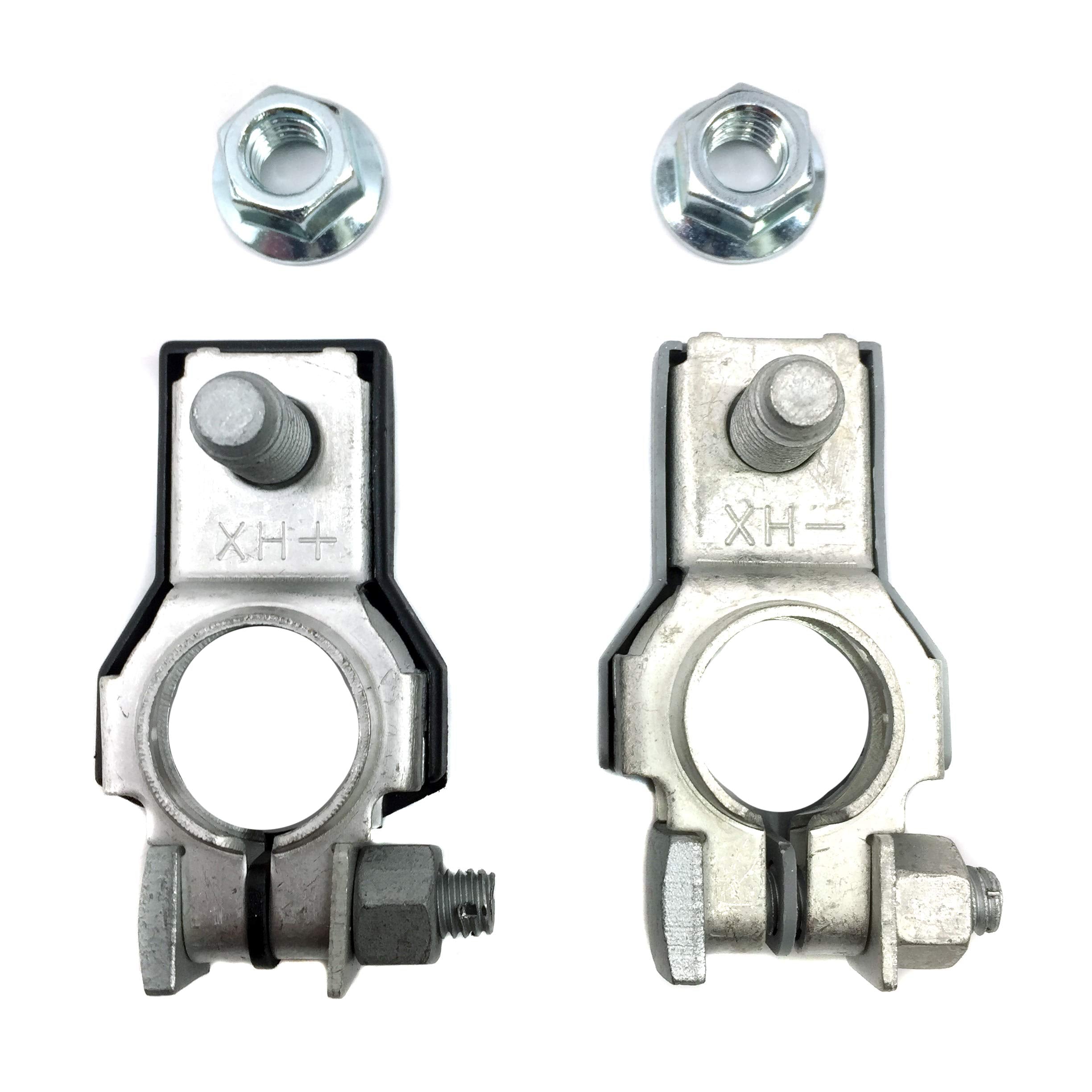 Battery Terminal | Positive & Negative Set | Oem | Car Cable Connector Clamp | + - Top Post