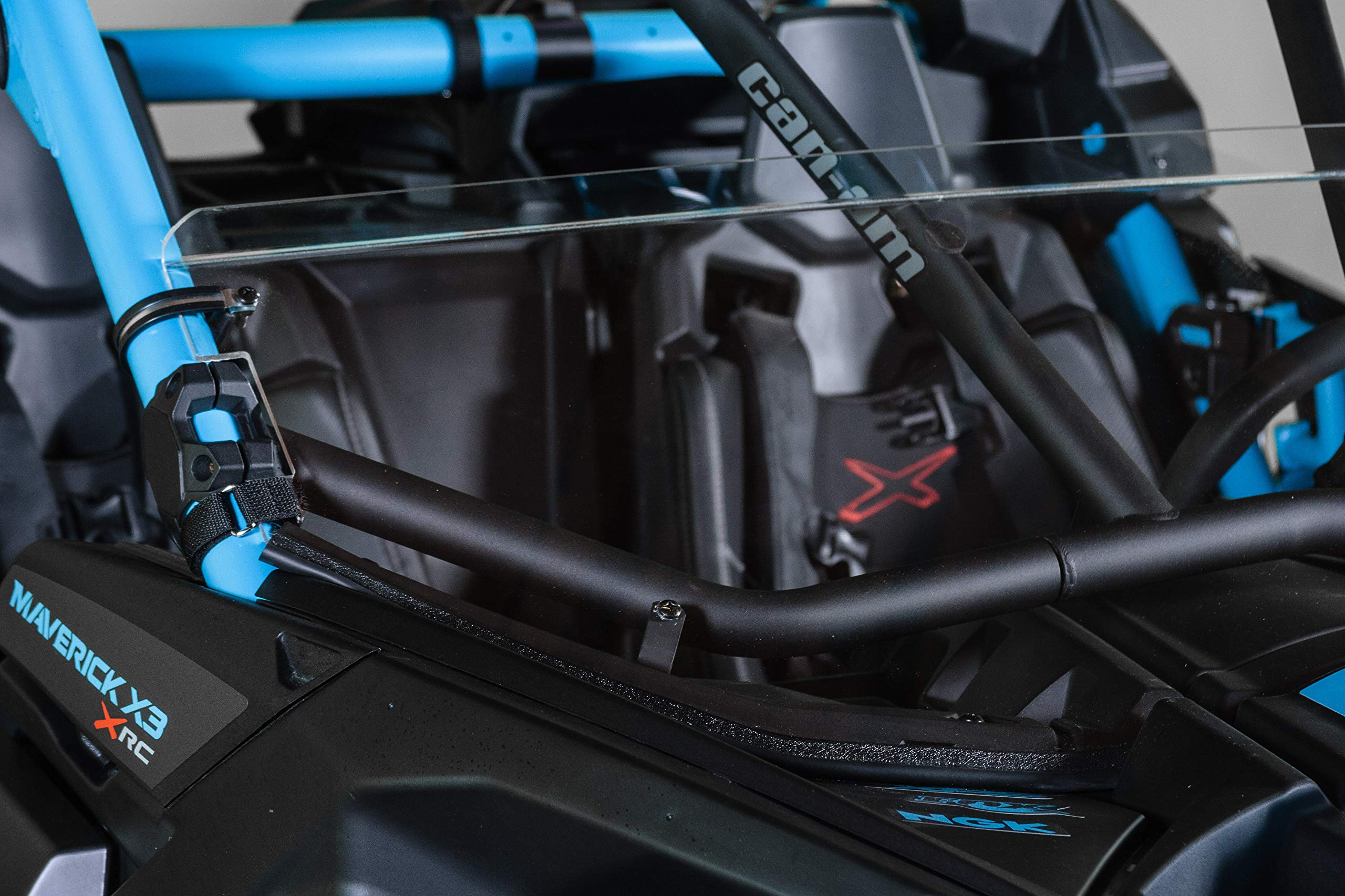 UTV Windshields Compatible Half Windshield for Can-Am Maverick X3, 3/16” Scratch Resistant, Clear Polycarbonate