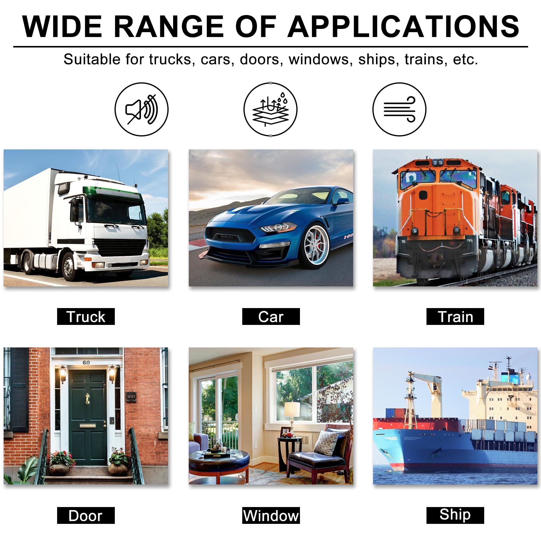 Car Trim Seal with Top Bulb - 20 Feet Car Door Rubber Seal Strip, Fits 1/16'' Edge, Automotive Weather Stripping for Cars, Boats