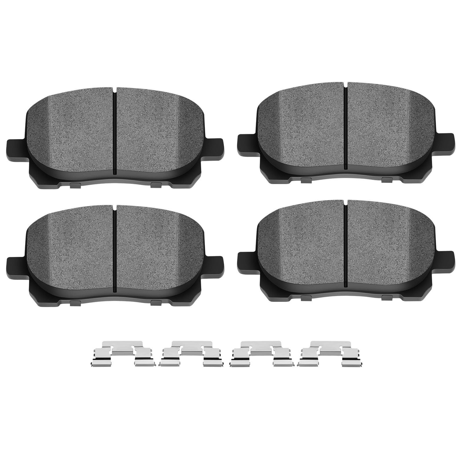 Scitoo D923 Front Semi-Metal Brake Pads Sets - Fit For Pontiac Vibe & Toyota Corolla (2003-2008), Toyota Matrix (2003-2008)