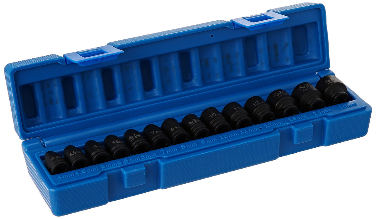 Grey Pneumatic (9714M) 1/4' Surface Drive 14-Piece Standard Metric Socket Set