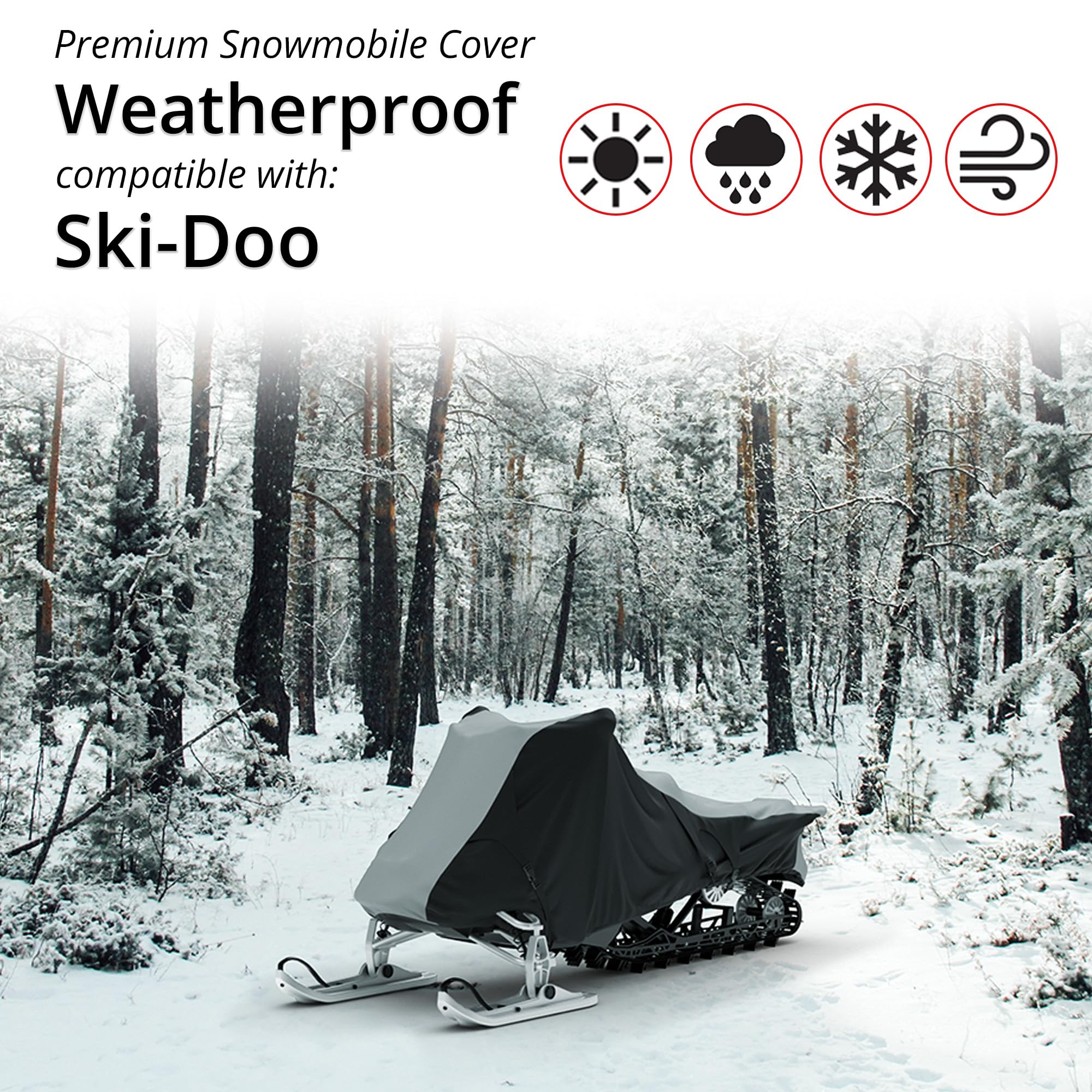 CarCovers Weatherproof Snowmobile Cover & Warranty Compatible with Ski-doo 2020 Expedition Le 900 Ace - Access Panels, Storage B