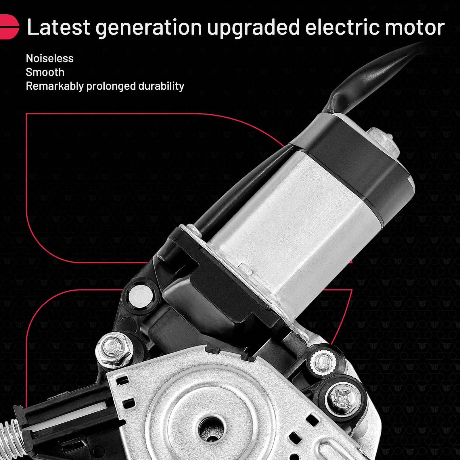 BDFHYK 748-511 Power Window Regulator with Motor Rear Right for Chevy Impala Limited 2006 2007 2008 2009 2010 2011 2012 2013 201