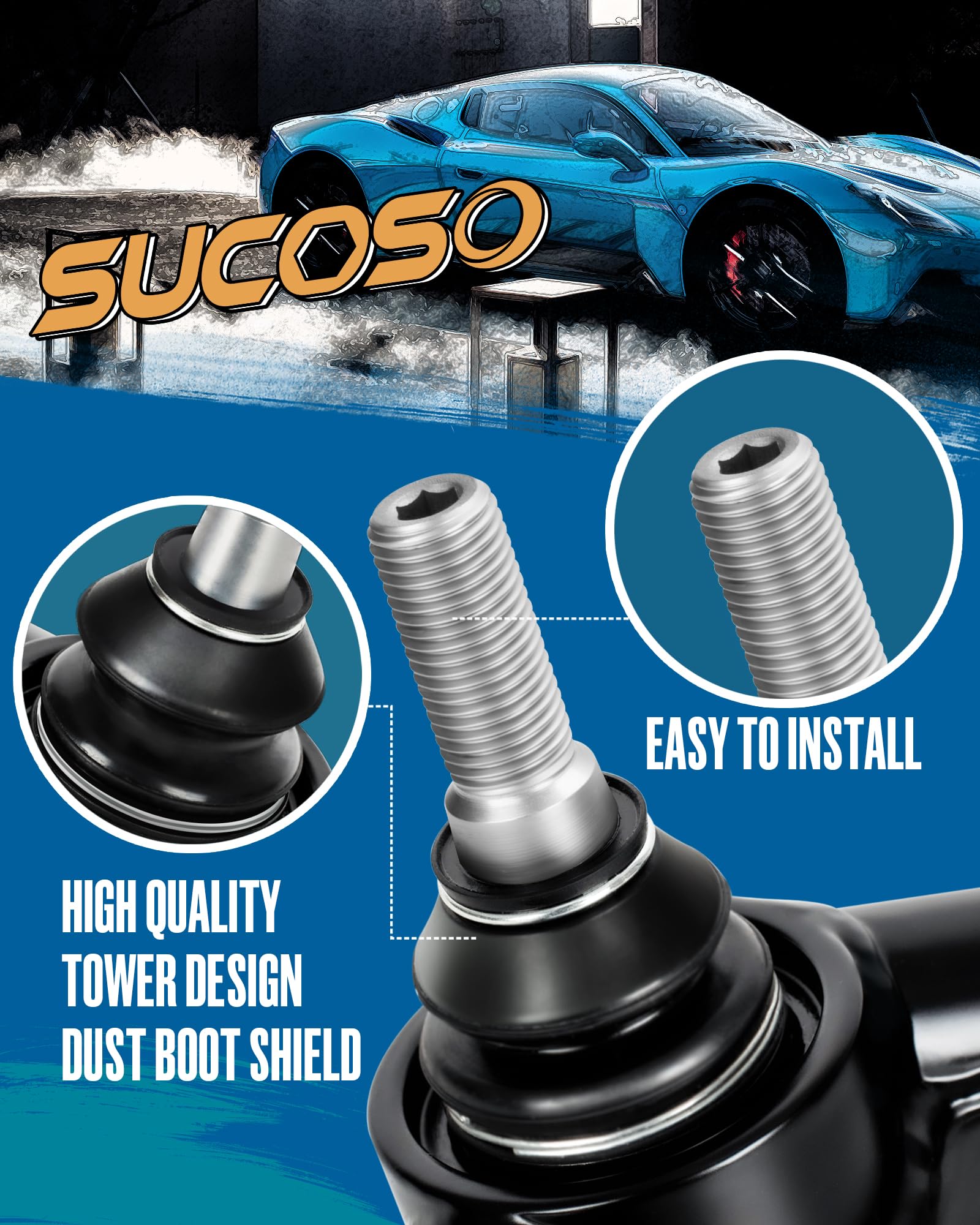 Front Upper Control Arms For 2011-2024 Ram 1500 Classic 4WD, 2PCS Alignment 2''-4'' Lift Kit Tubular Suspension Adjustable Front