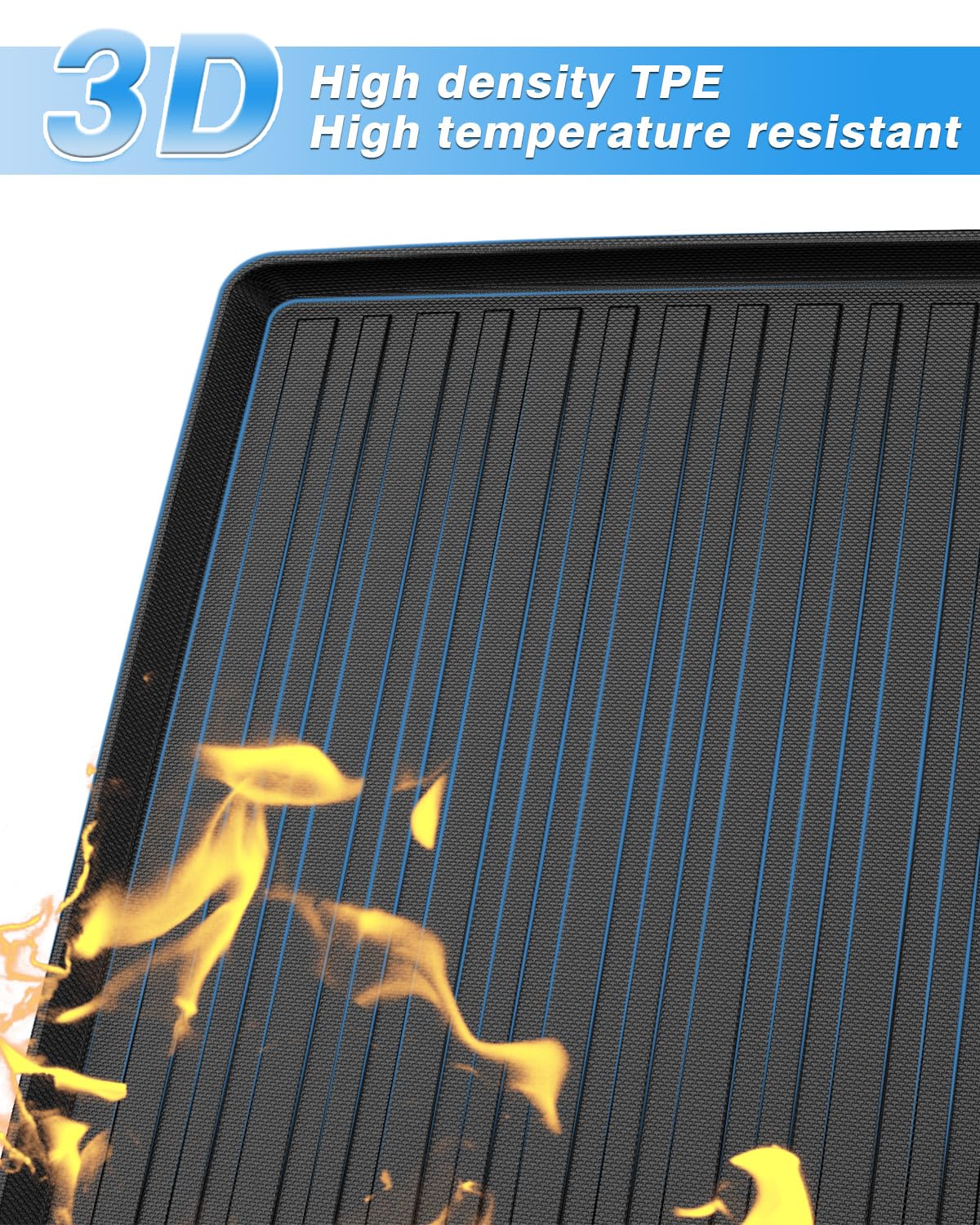 Powerty Cargo Mat Custom Fit For Mitsubishi Outlander 2022-2025 Accessories Cargo Liner Behind 2Nd Row Rear Trunk Mat (Not For P