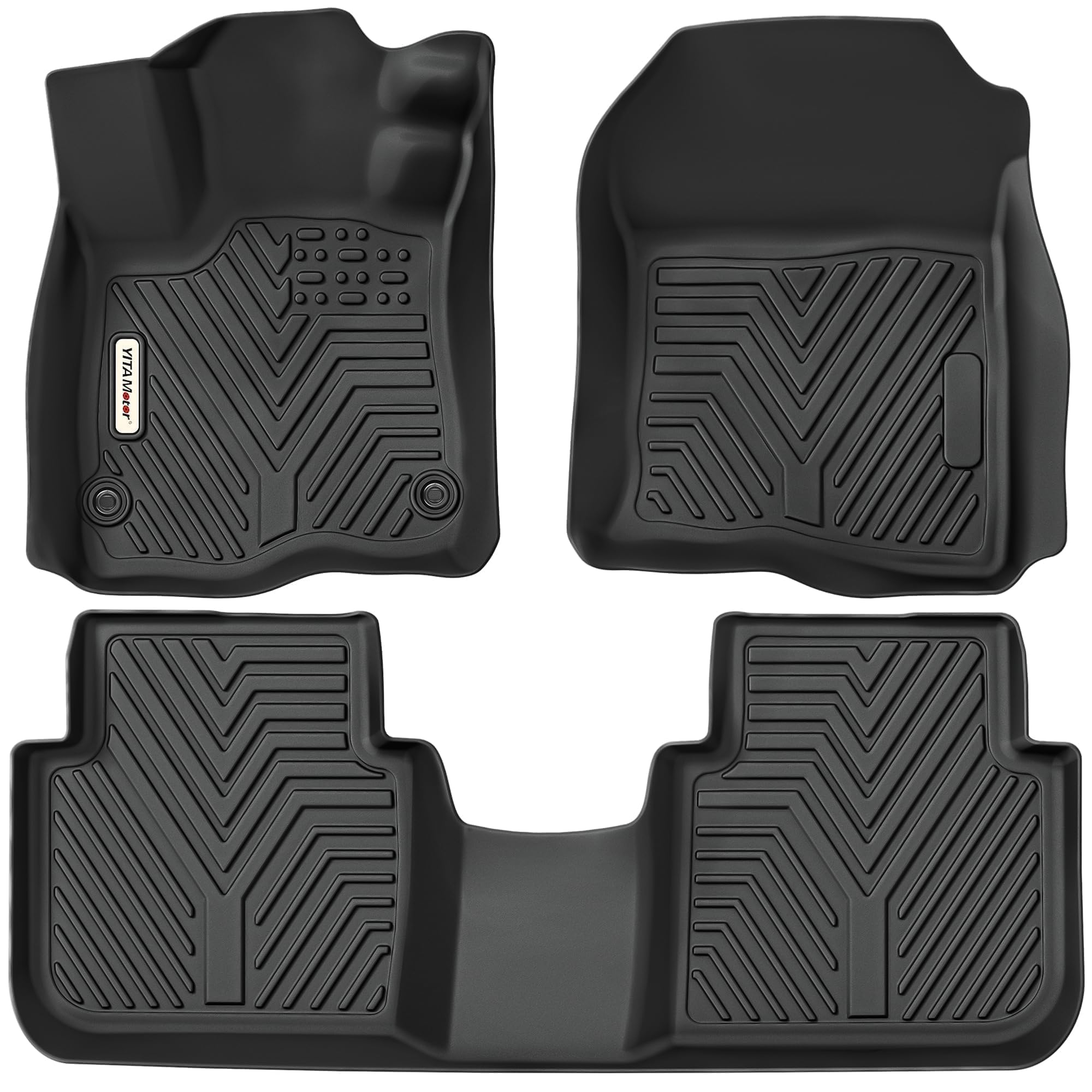 Yitamotor Floor Mats Fit For Honda Cr-V 2023 2024 2025 (Include Hybrid), All Weather Crv Floor Liners Tpe Accessories 1St & 2Nd