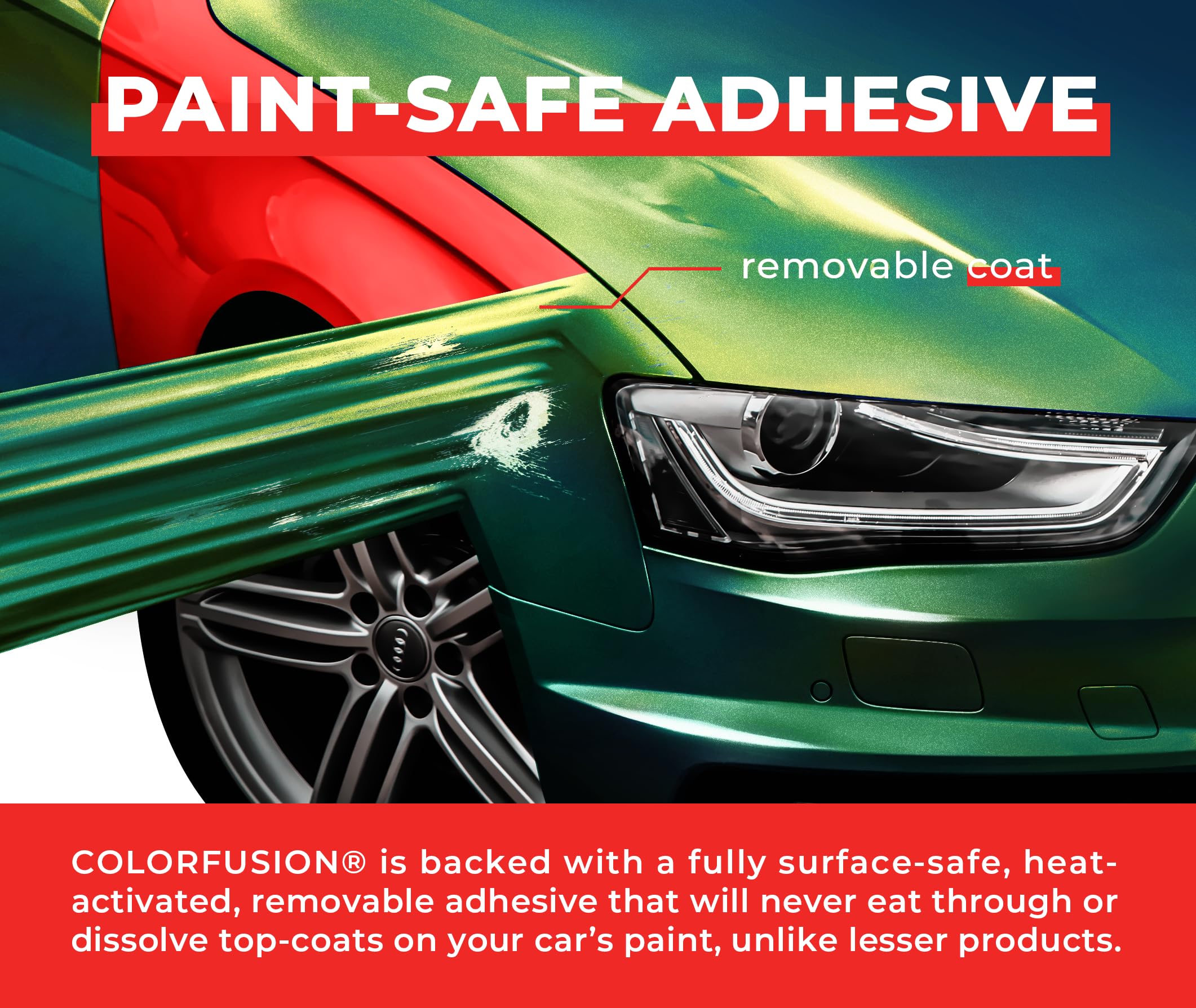 Colorfusion Ppf By Vvivid, Gloss Early Spring Green Dry Apply Ppf Vinyl Car Wrap Roll 6Ft X 5Ft
