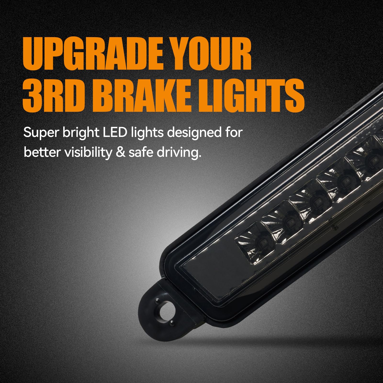 Cxdar Third 3Rd Brake Light Led For 2005-2015 Nissan Armada, High Mount Rear Brake Lights Assembly For 2004-2010 Infiniti Qx56,