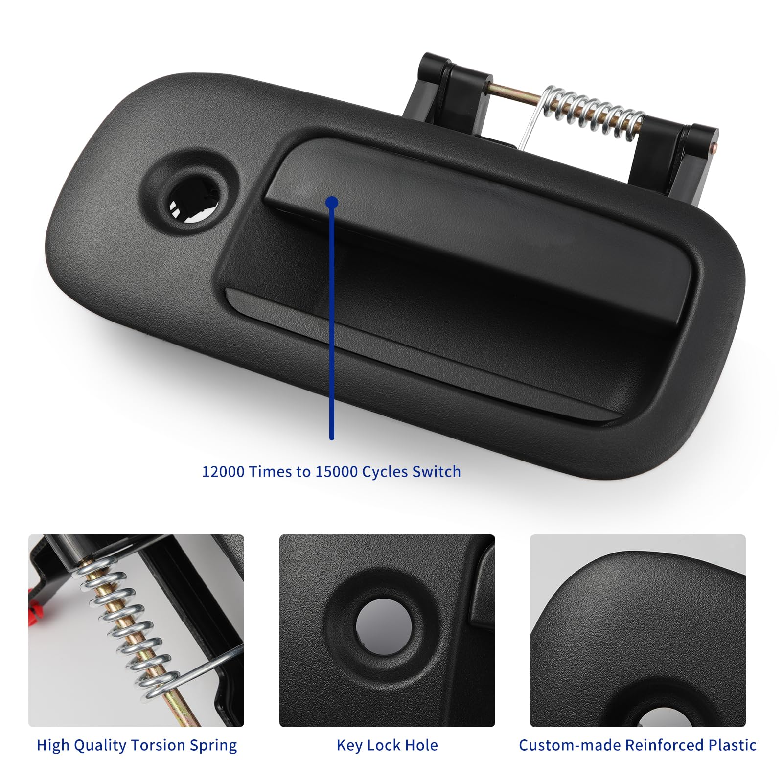 Lcyolada Exterior Outside Sliding Door Handle for 2010-2022 Chevy Express/Savana 1500/2500/3500 Van, Rear Passenger Side,Texture