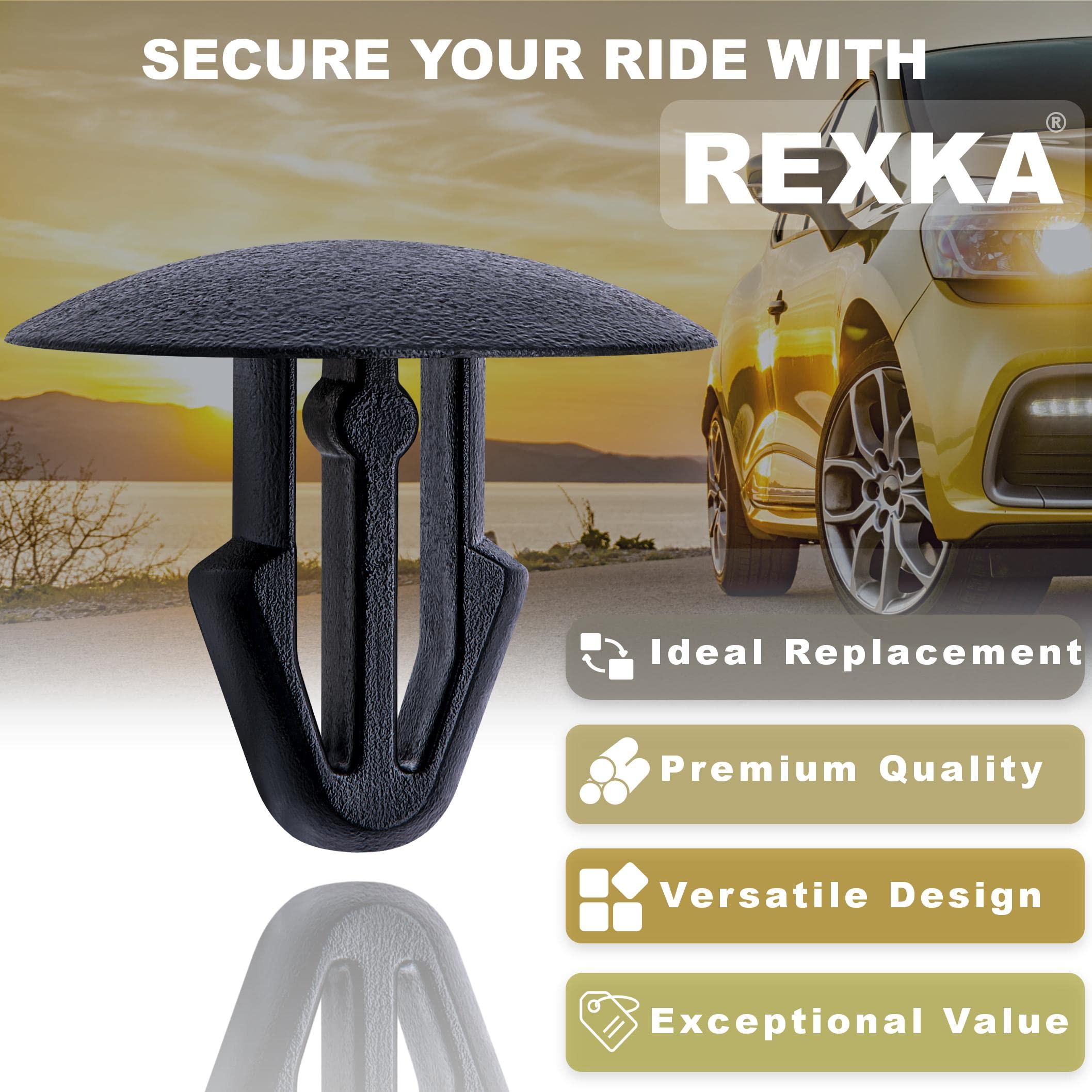 Rexka 30 Pcs Grille Retaining Clip For Honda 91504-Tba-A01 Civic