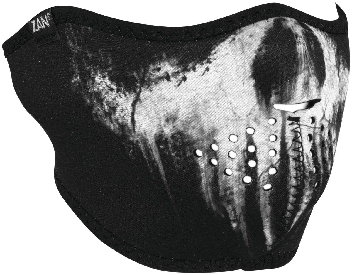 Zanheadgear Half Mask Neoprene Skull Ghost