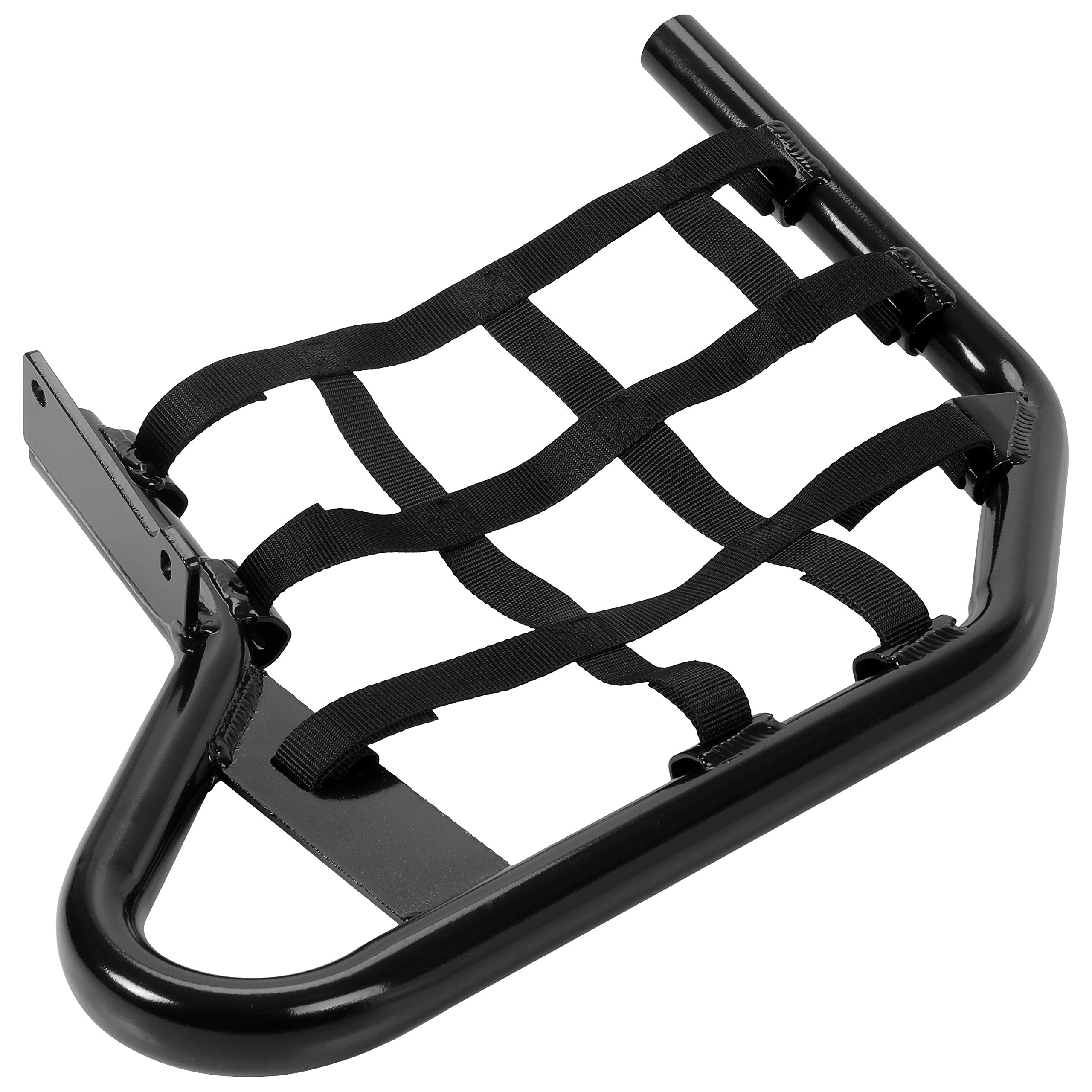 HECASA Nerf Bars Compatible with All Years Yamaha Raptor 700 YFM 700 YFM700 YFM700R Side Steps Foot Pegs Heel Guards (Black Nerf