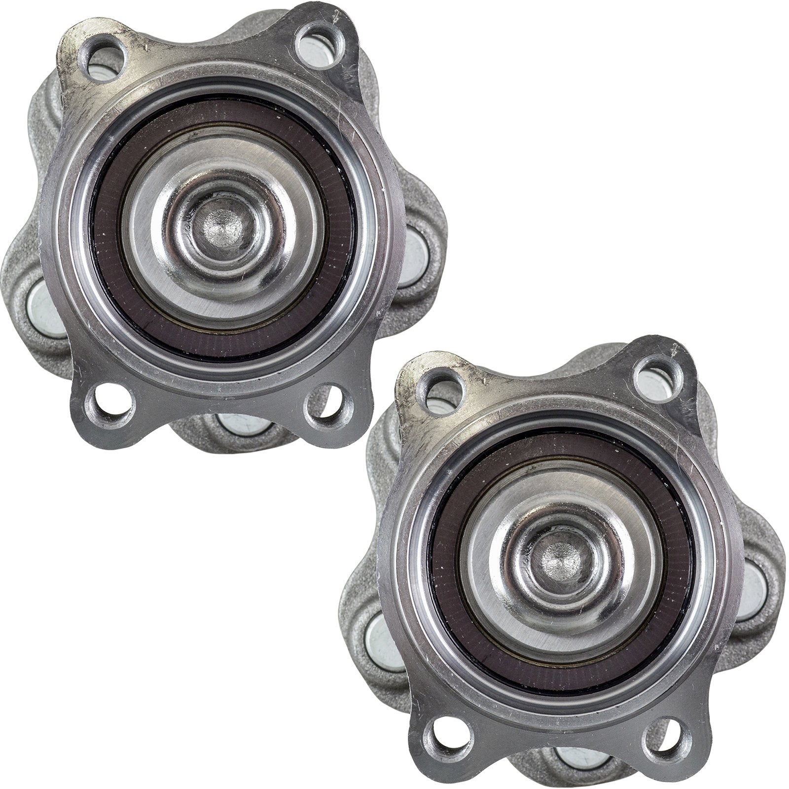 Trq Rear Wheel Hub Bearings Assembly Set Compatible With 2002-2006 Nissan Altima 2004-2008 Maxima 2004-2009 Quest