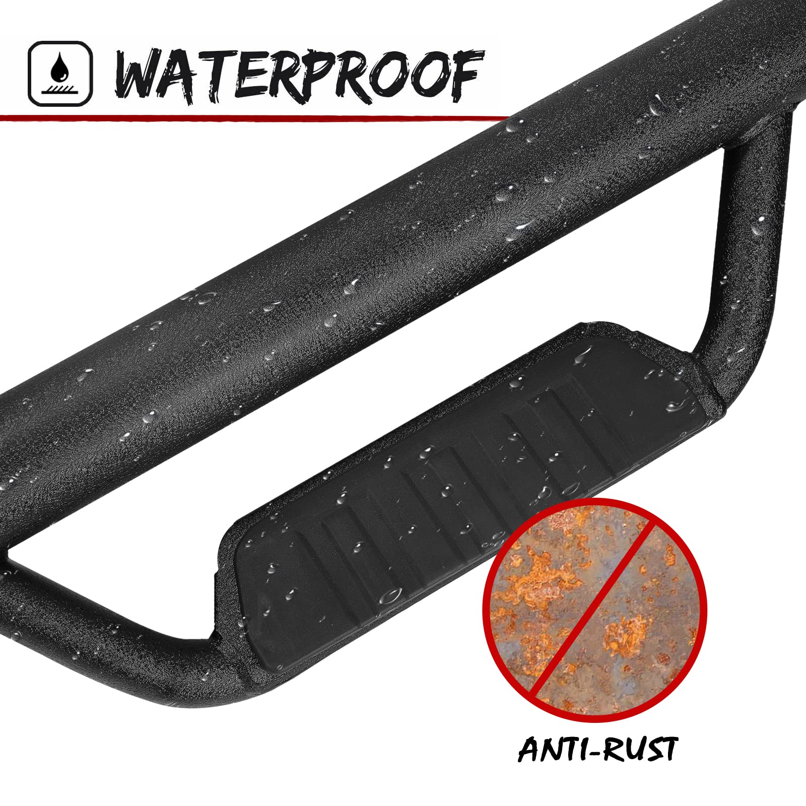 Smanow 75 Inch Running Boards Compatible With 2015-2024 Chevy Colorado/Gmc Canyon Crew Cab Door Step Drop Down Side Step, Hoop, Bcc Nerf Bar.